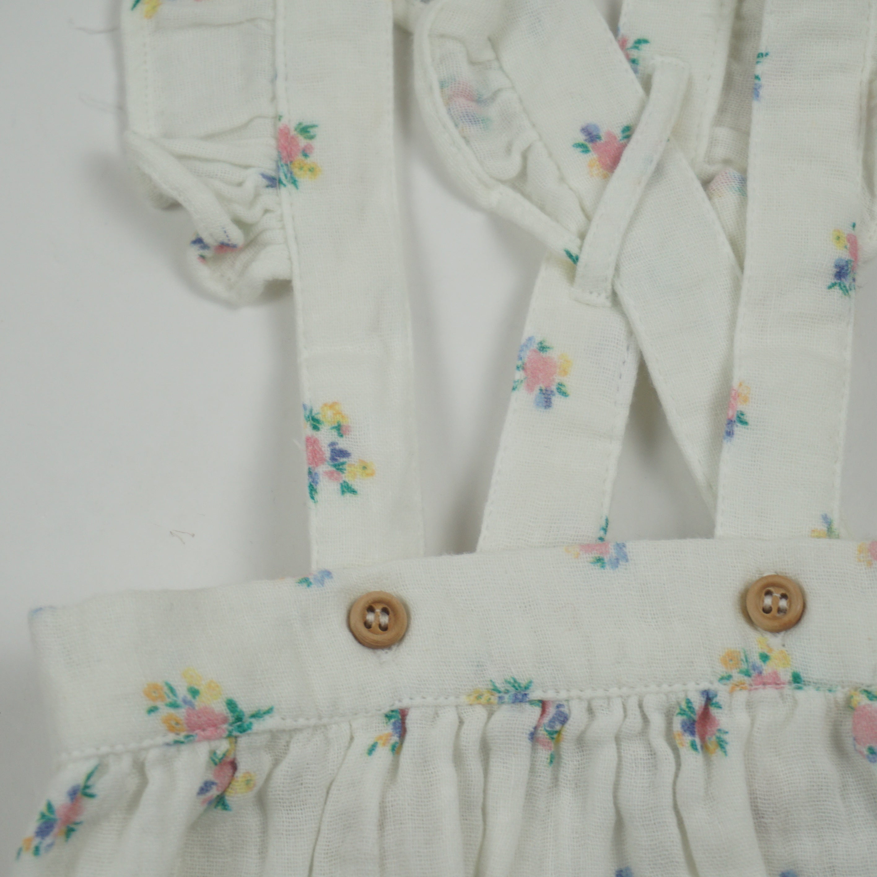 Bloomer à bretelles Ecru - 3 mois