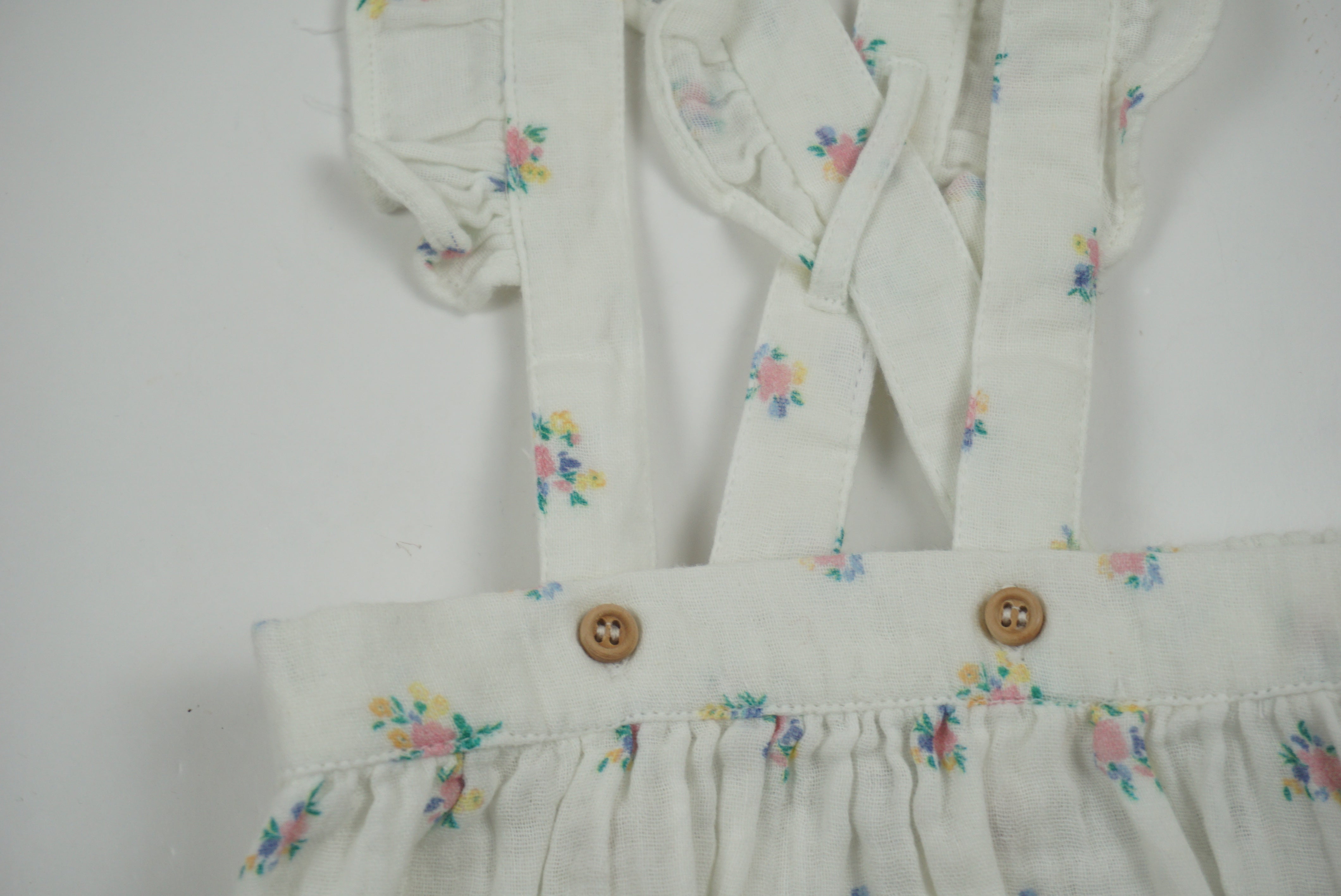 Bloomer à bretelles Ecru - 3 mois