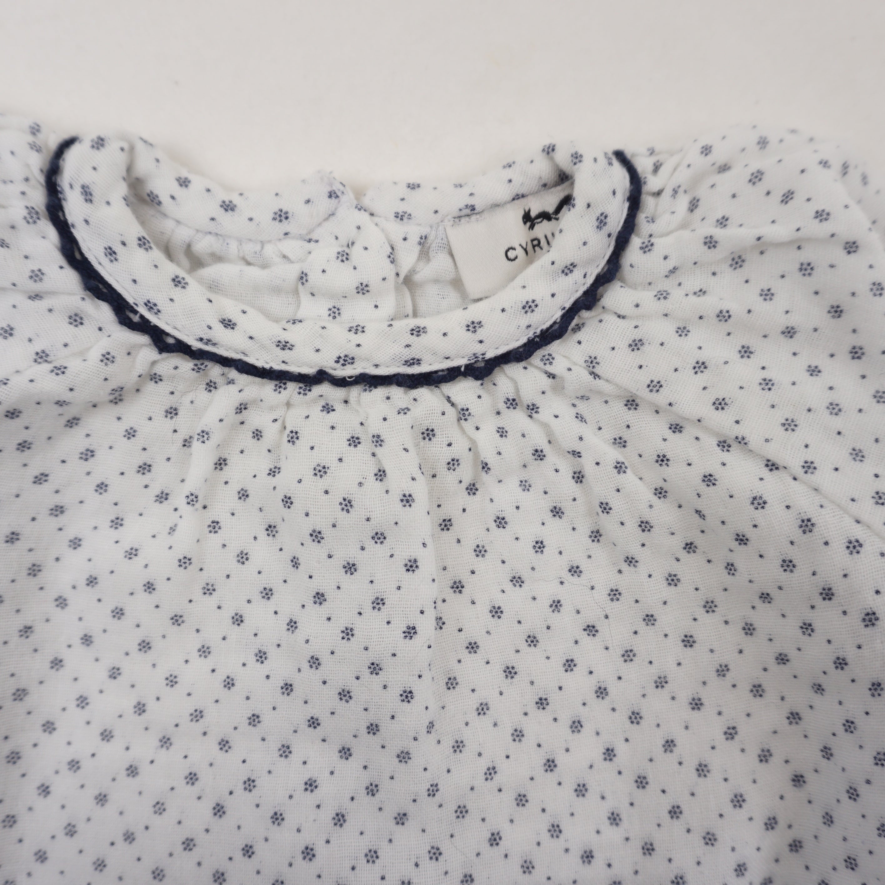 Blouse Blanc - 6 mois