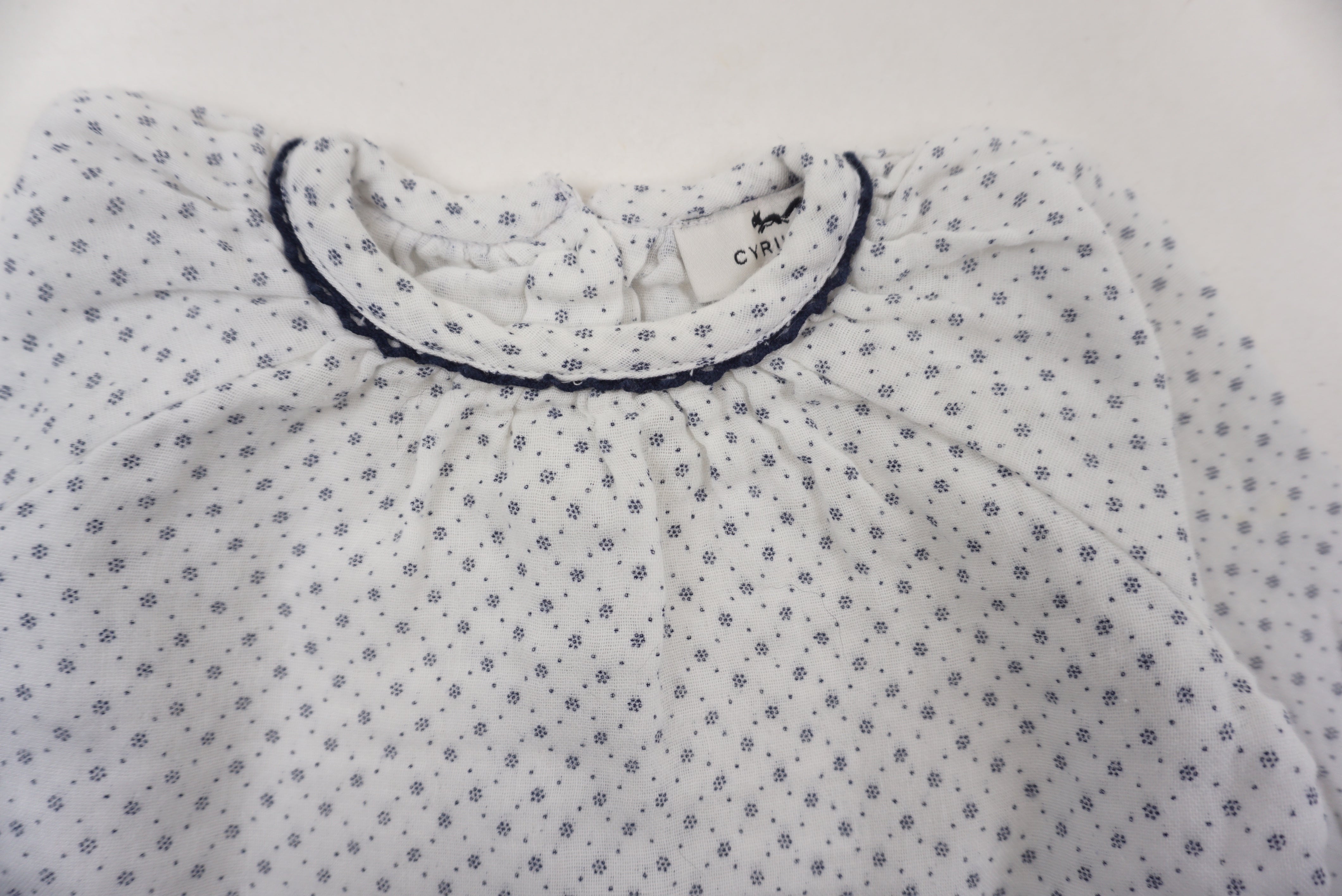 Blouse Blanc - 6 mois