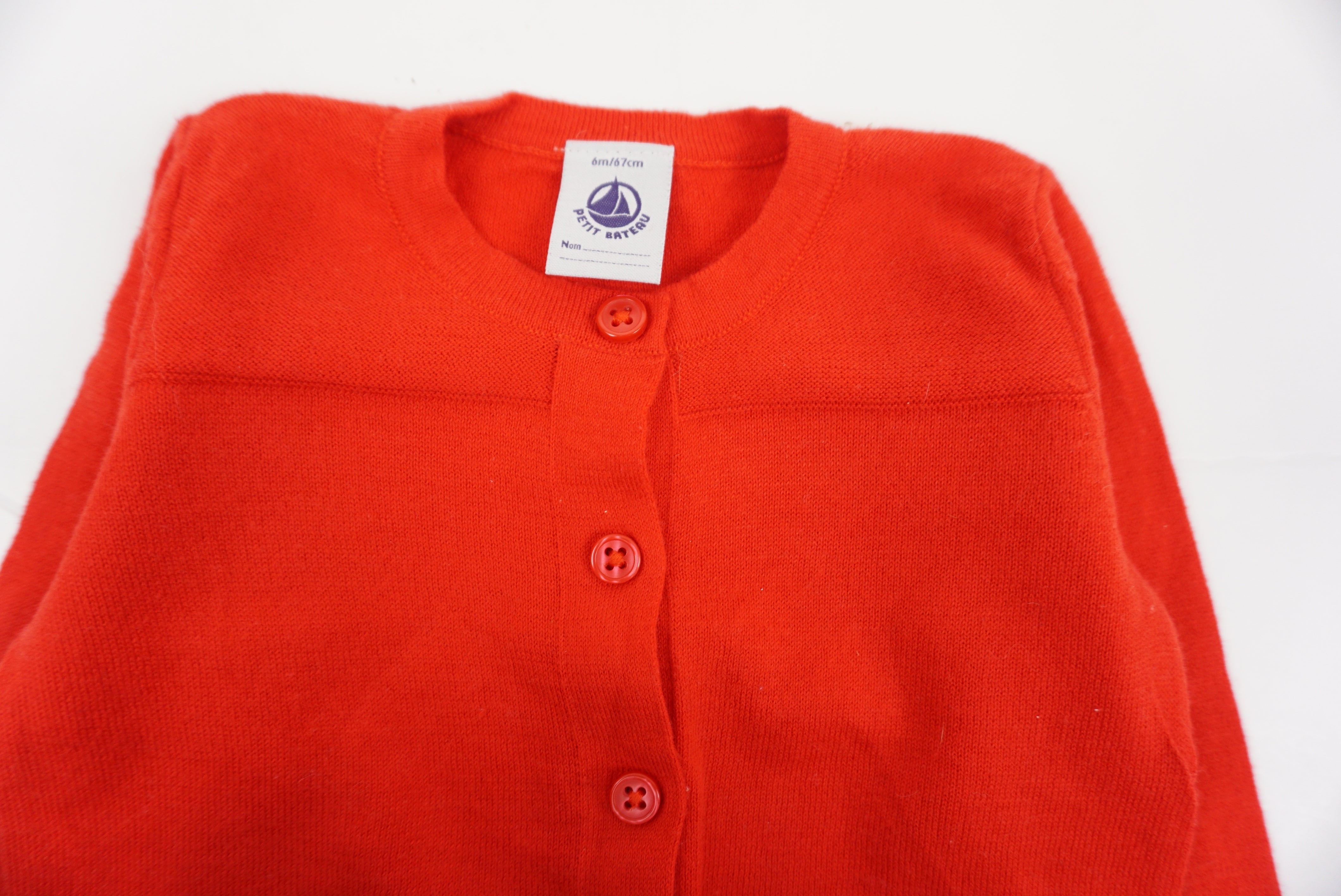 Cardigan Rouge - 6 mois