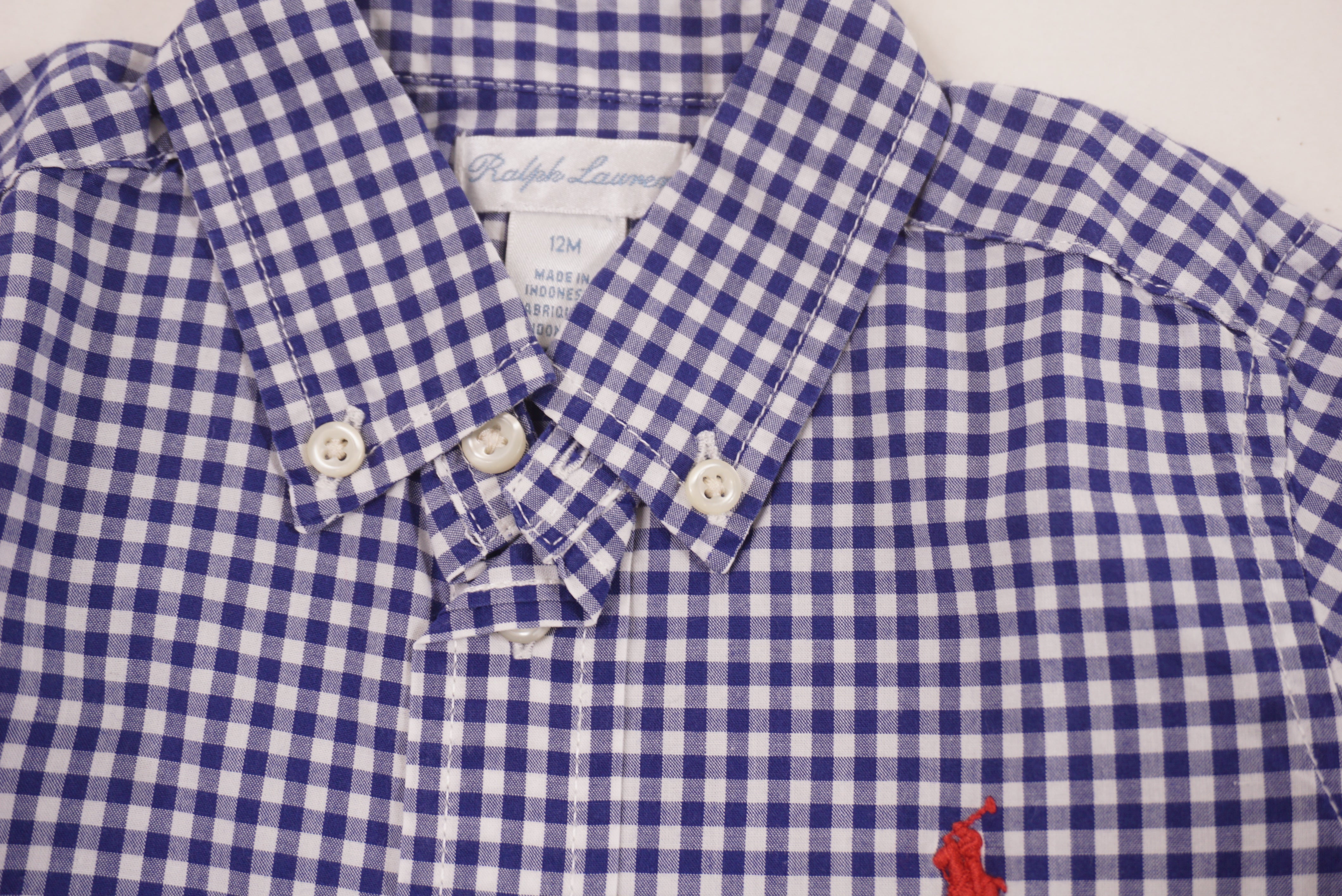 Chemise Bleu - 12 mois