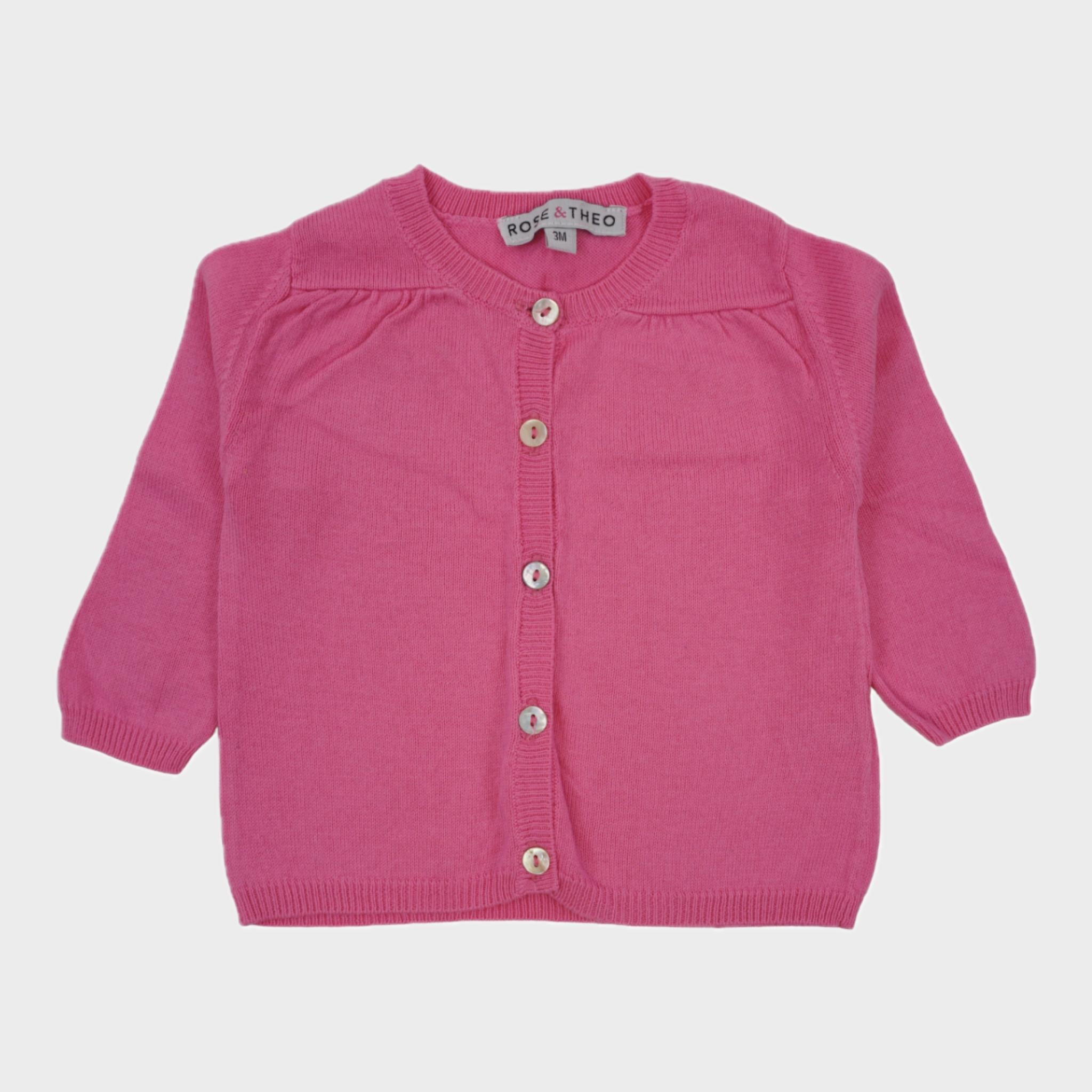 Gilet Rose - 3 mois