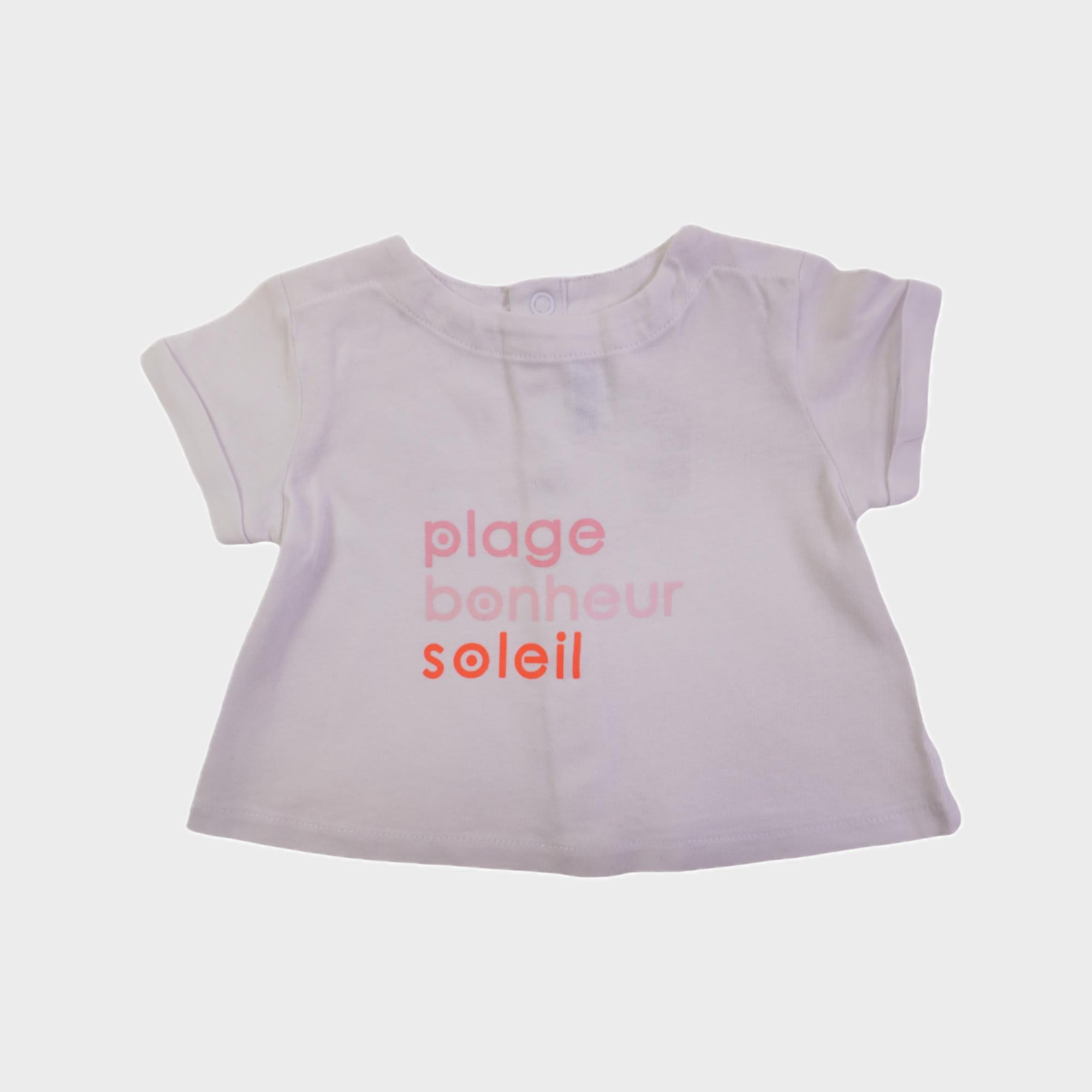 T-shirt Blanc - 3 mois