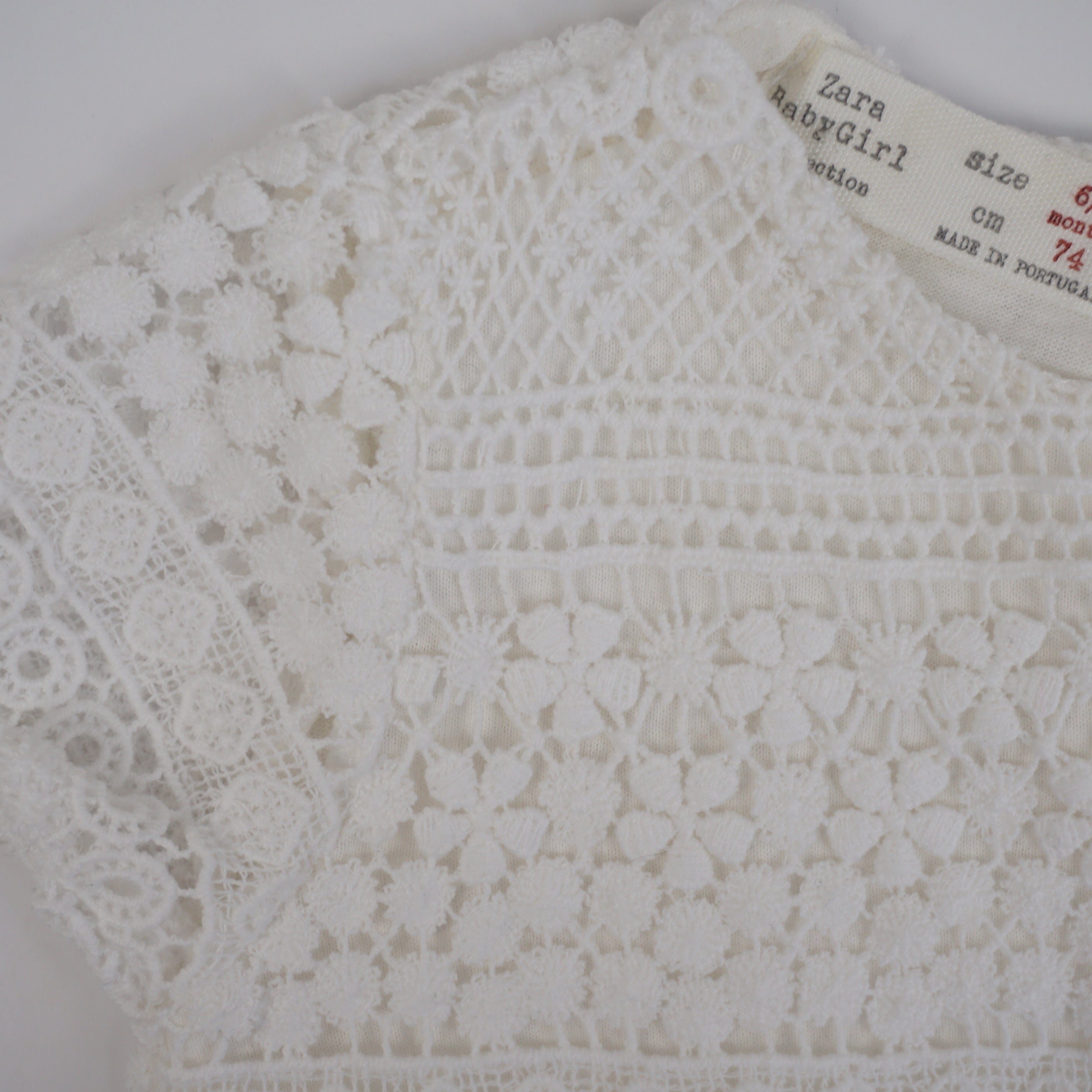 Robe Blanc - 6/9 mois