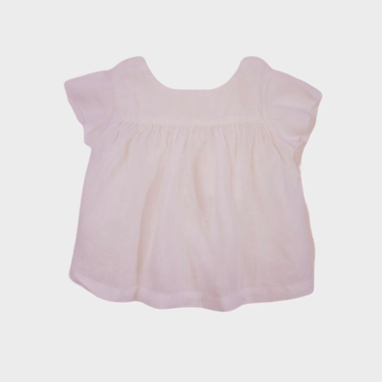 Blouse Blanc - 6/12 mois