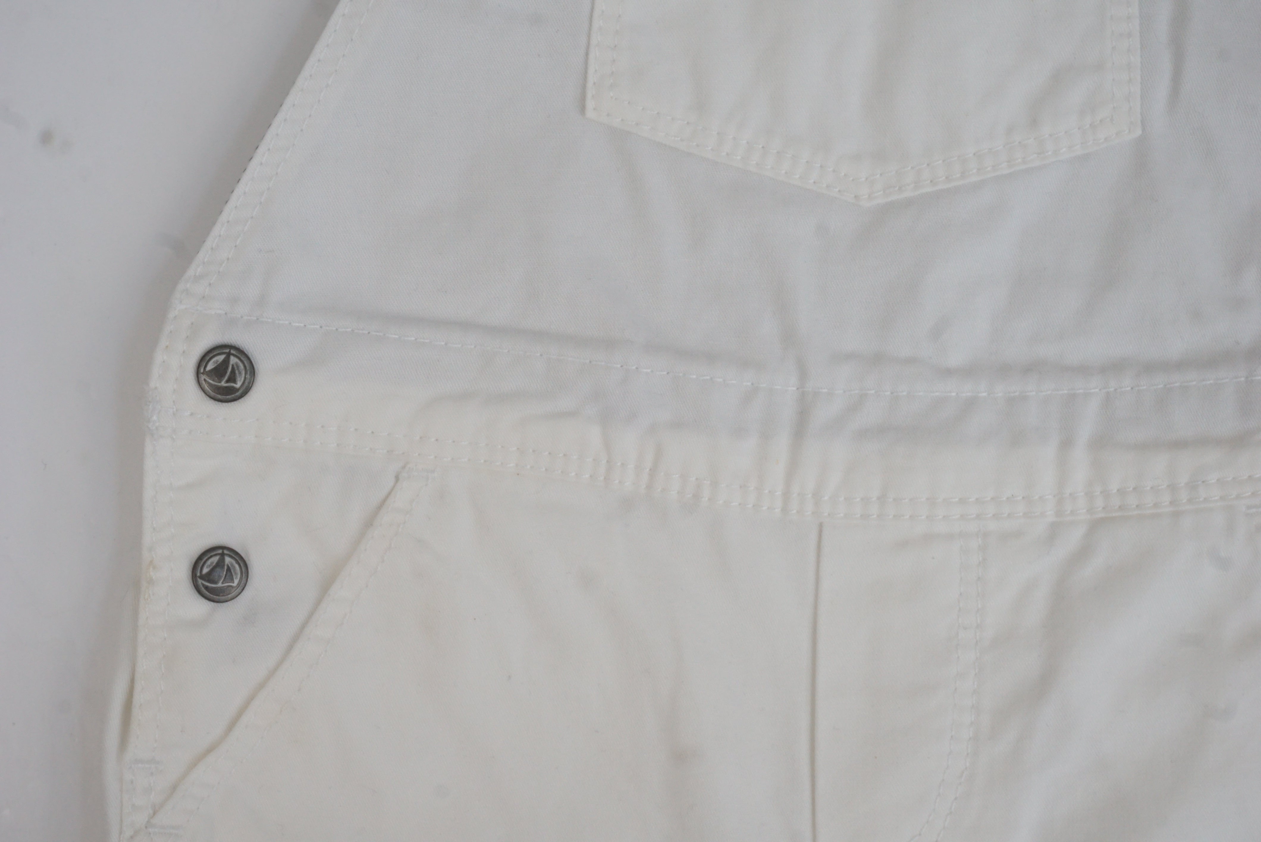 Salopette Blanc - 12 mois