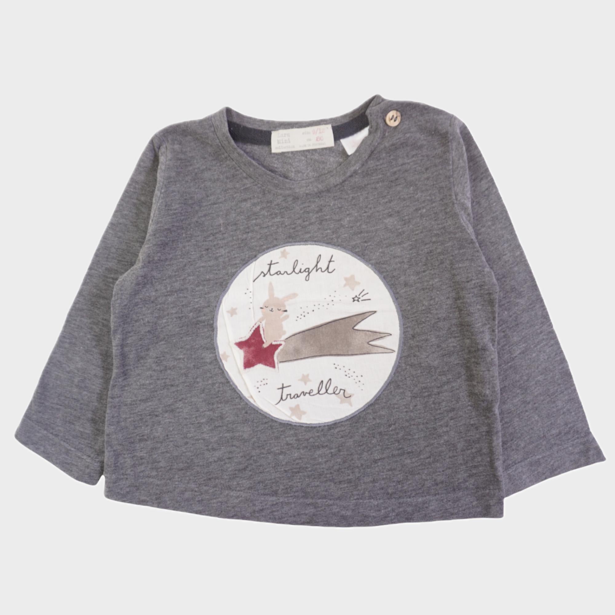 T-shirt Gris - 9/12 mois