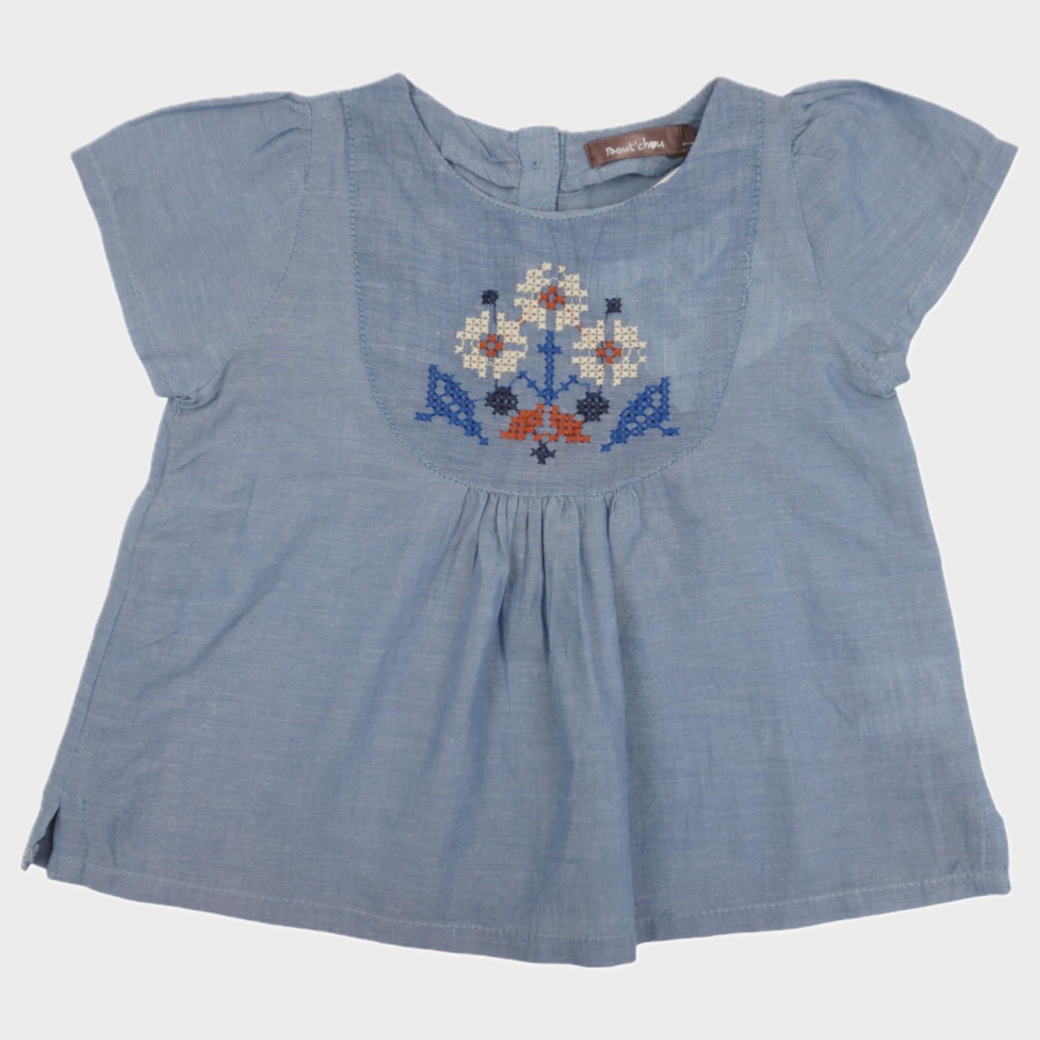 Blouse Bleu - 6 mois