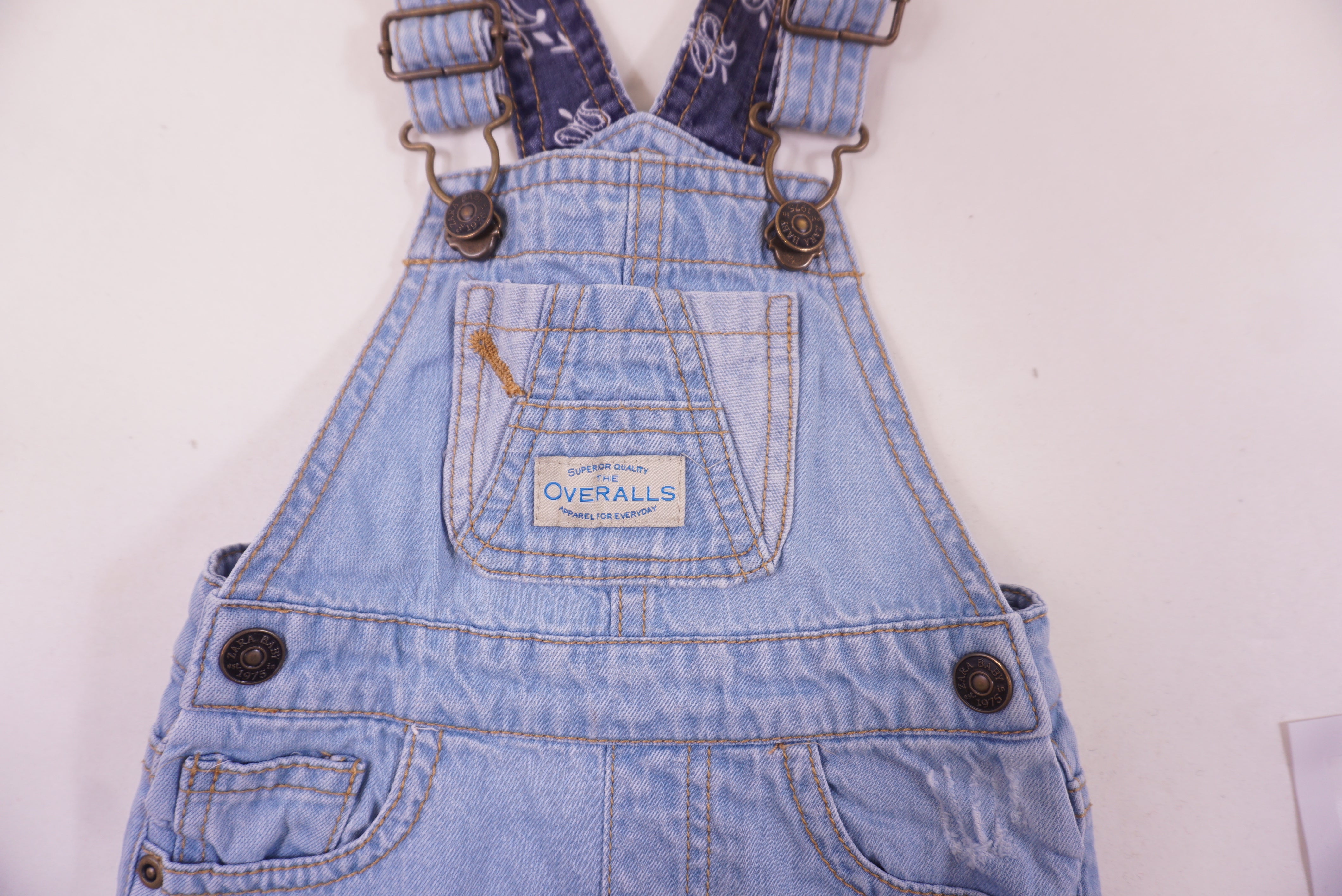 Salopette Bleu - 3/6 mois