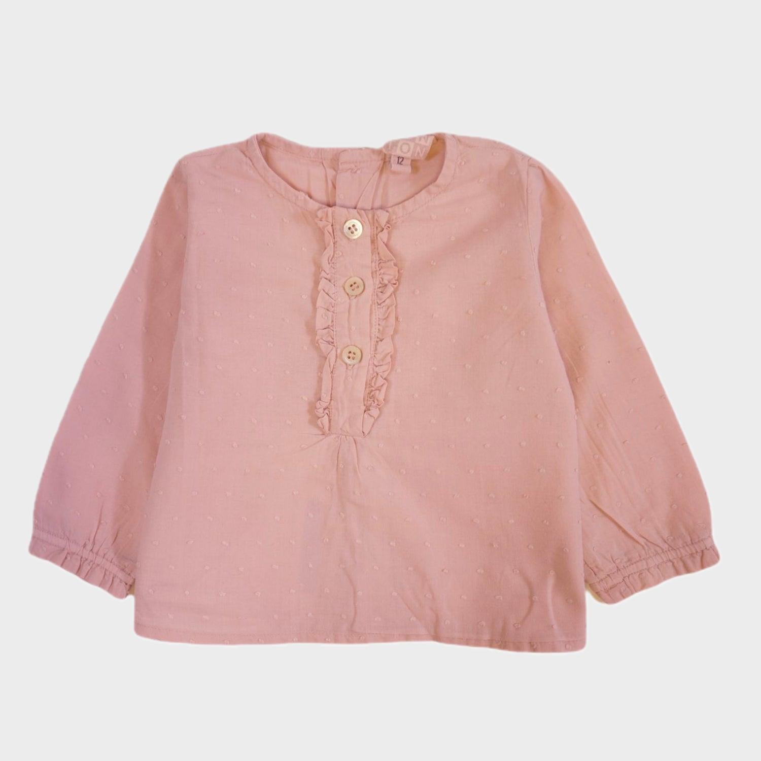 Blouse Rose - 12 mois