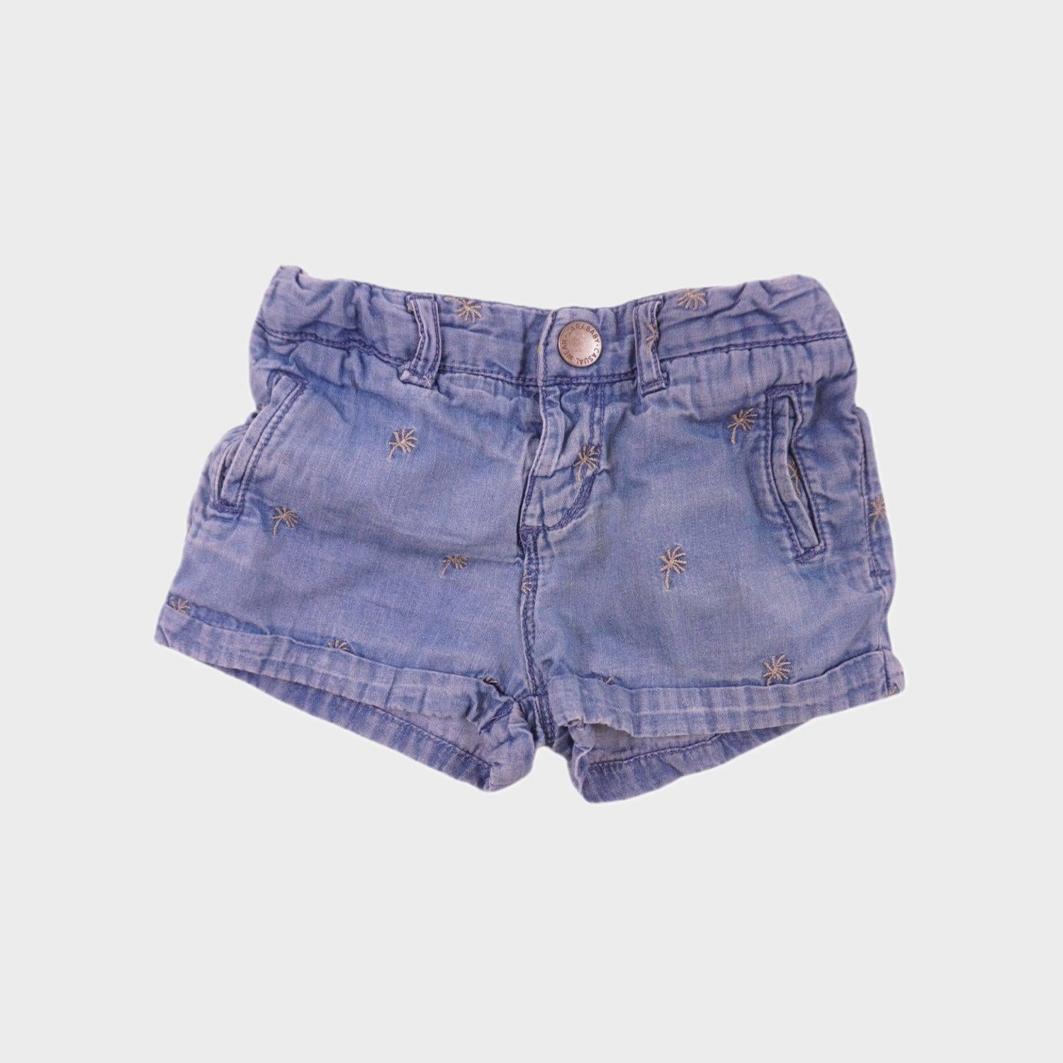 Short Bleu - 12/18 mois
