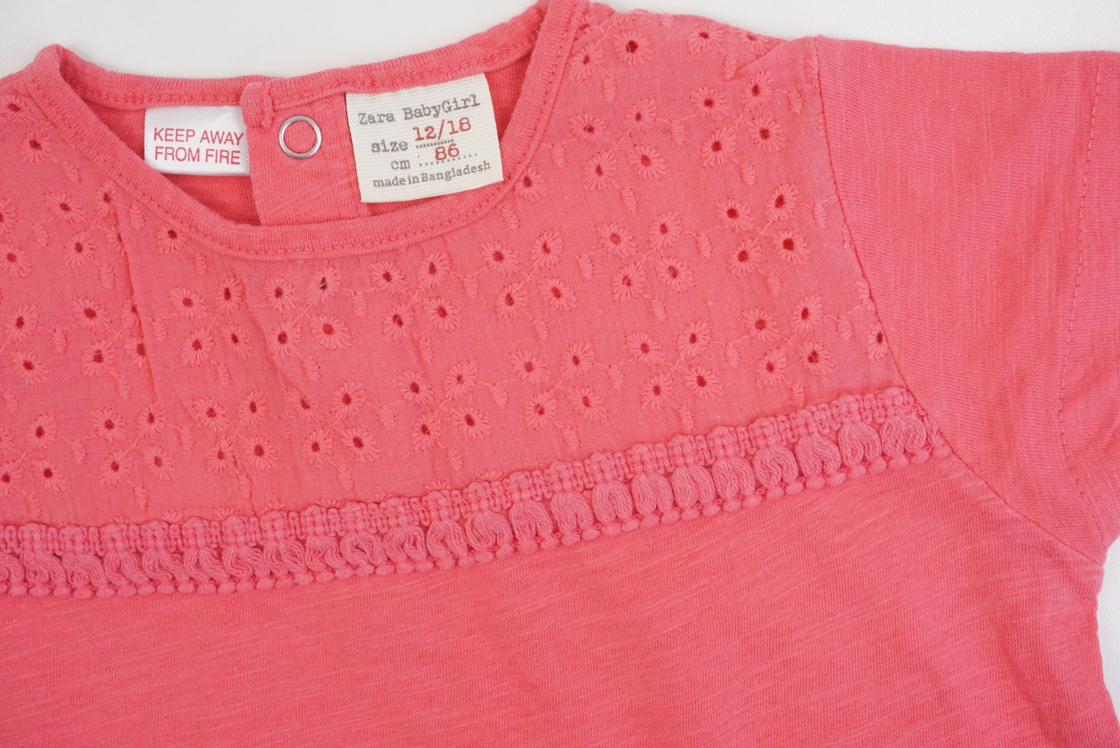 T-shirt Rose - 12/18 mois