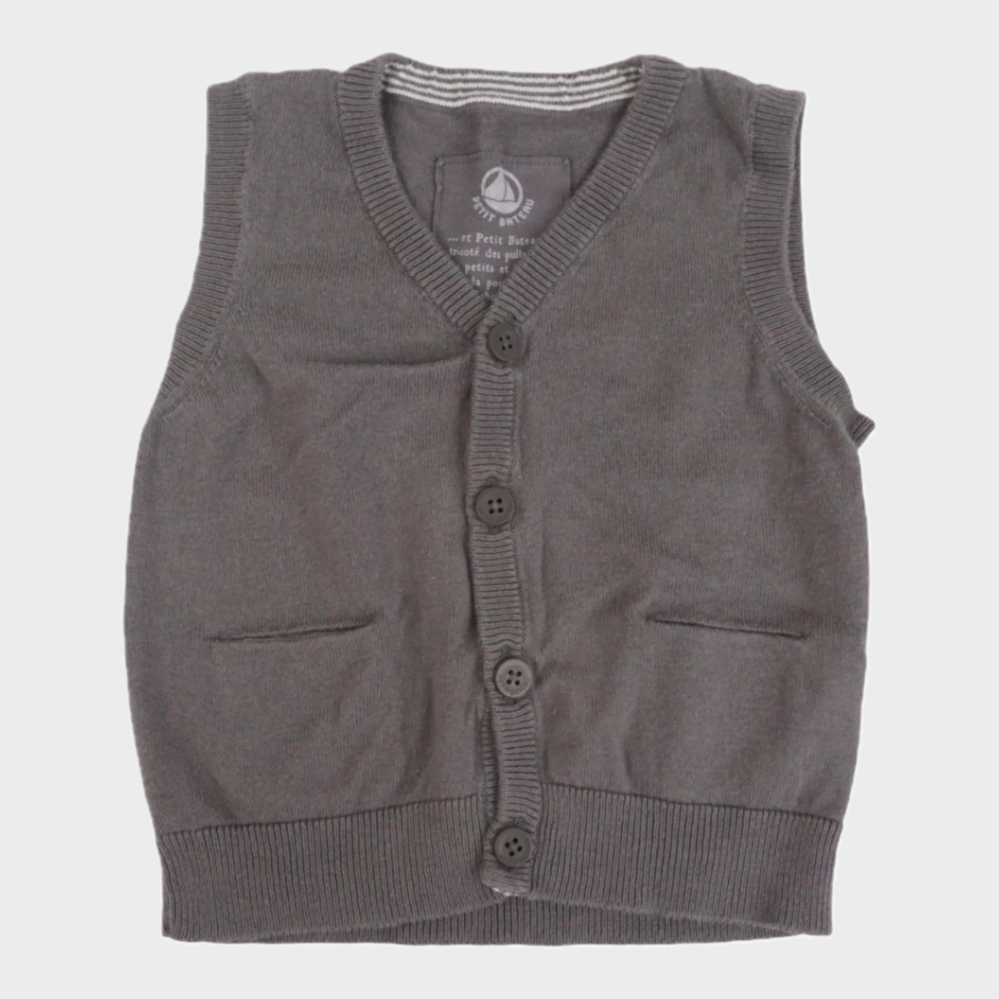 Gilet Gris - 6 mois