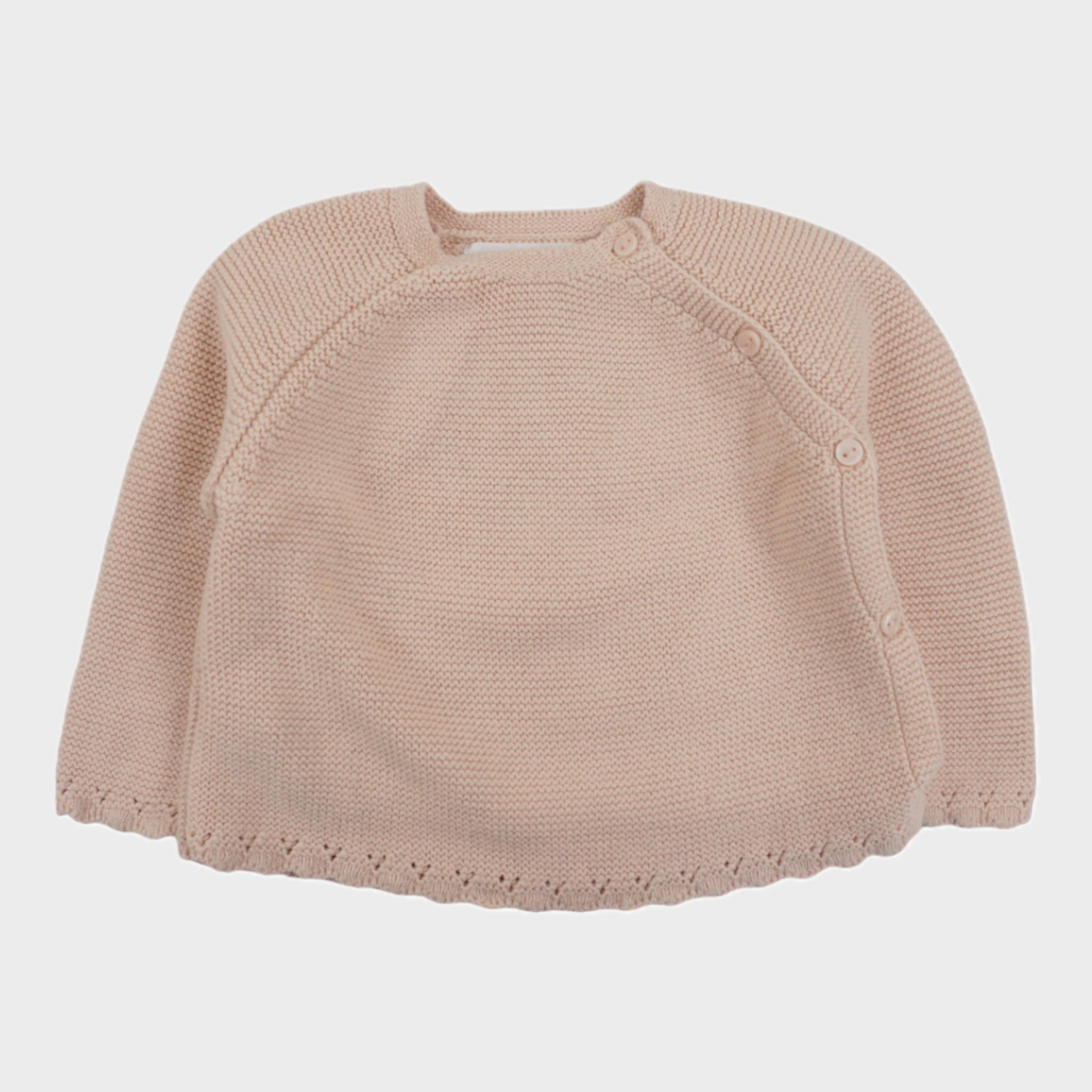 Pull Rose - 6/9 mois