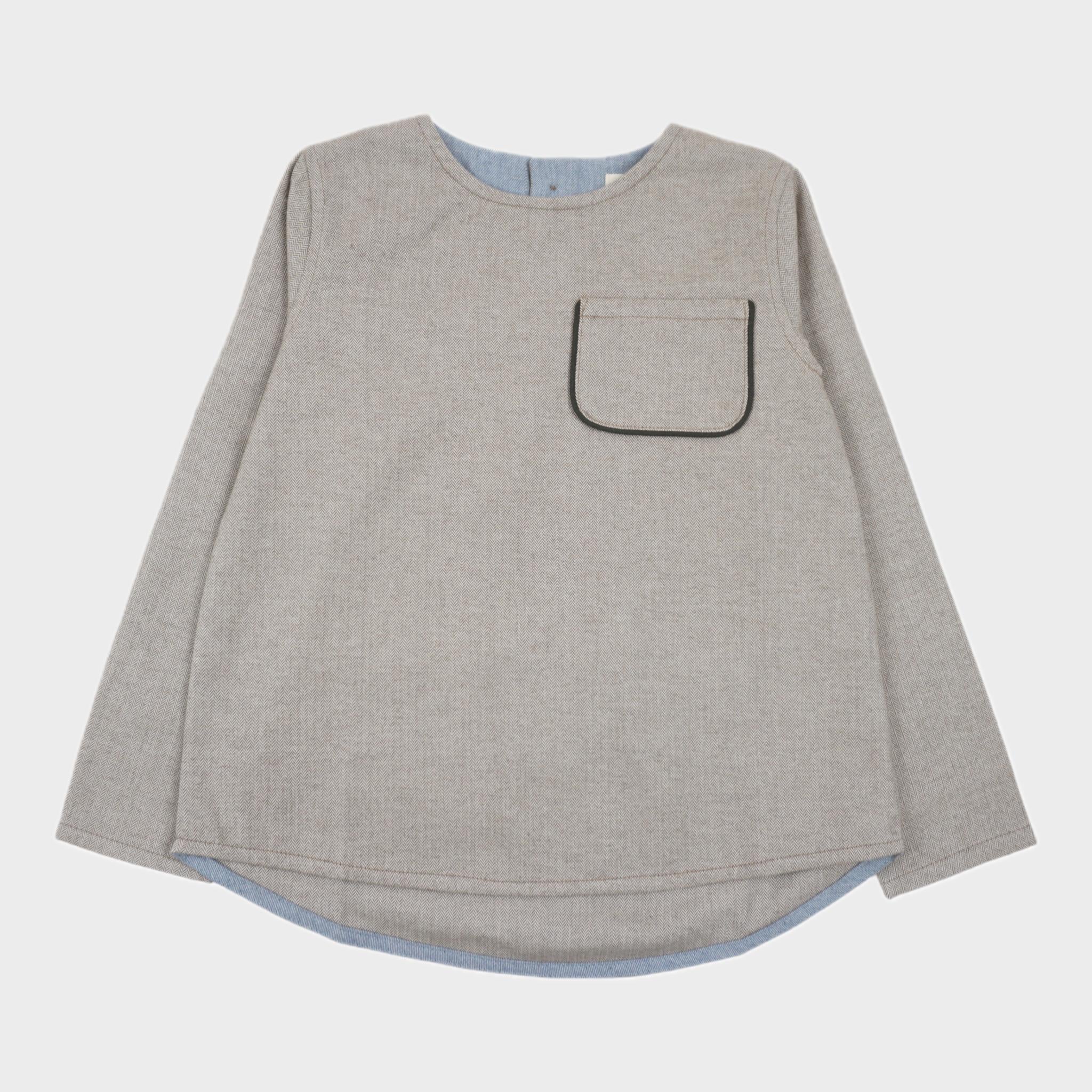 Blouse Taupe - 10 ans (neuf)