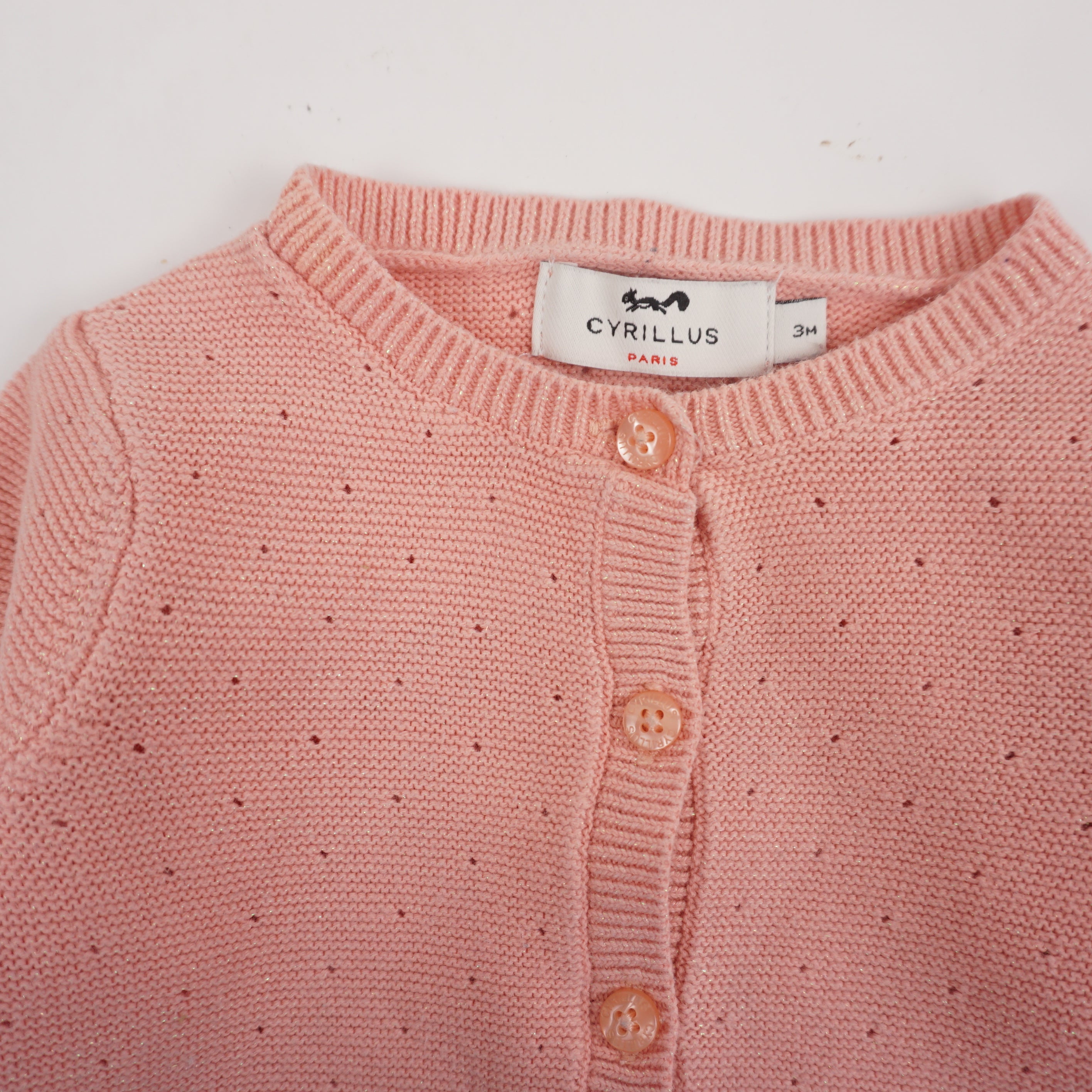 Cardigan Rose - 3 mois