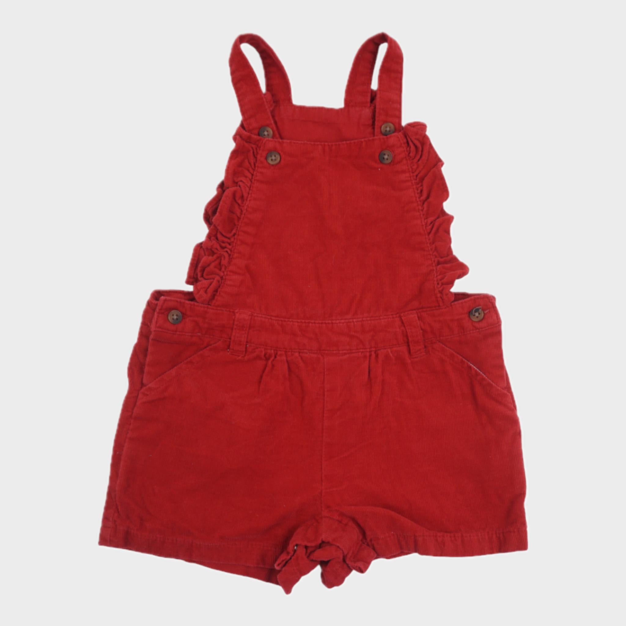 Salopette Rouge - 12 mois