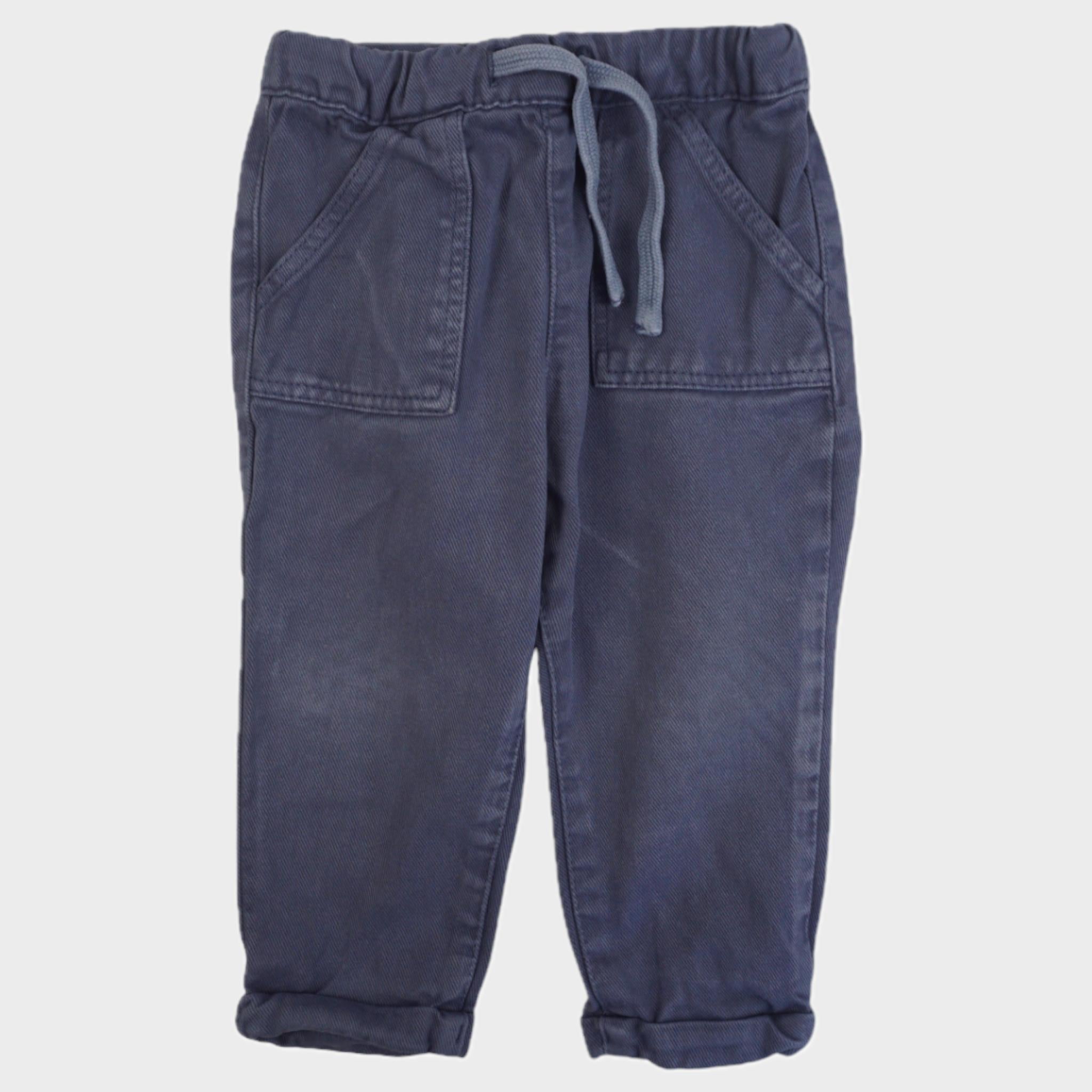 Pantalon Gris/ Bleu - 18 mois