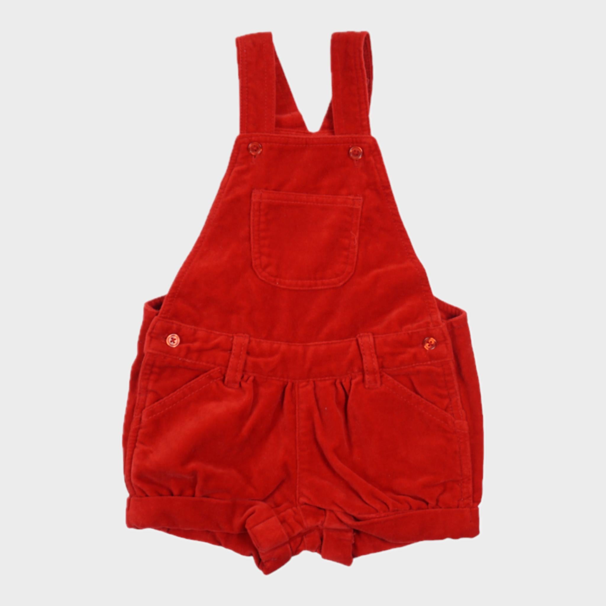 Salopette Rouge - 6 mois