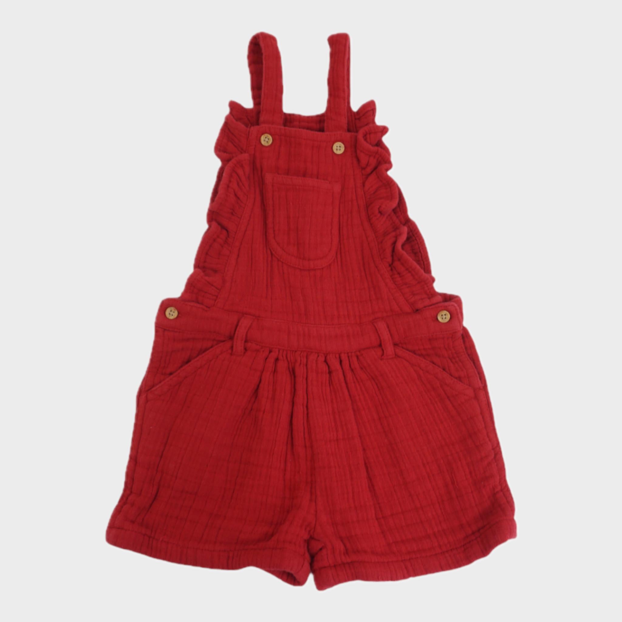 Salopette Rouge - 24 mois