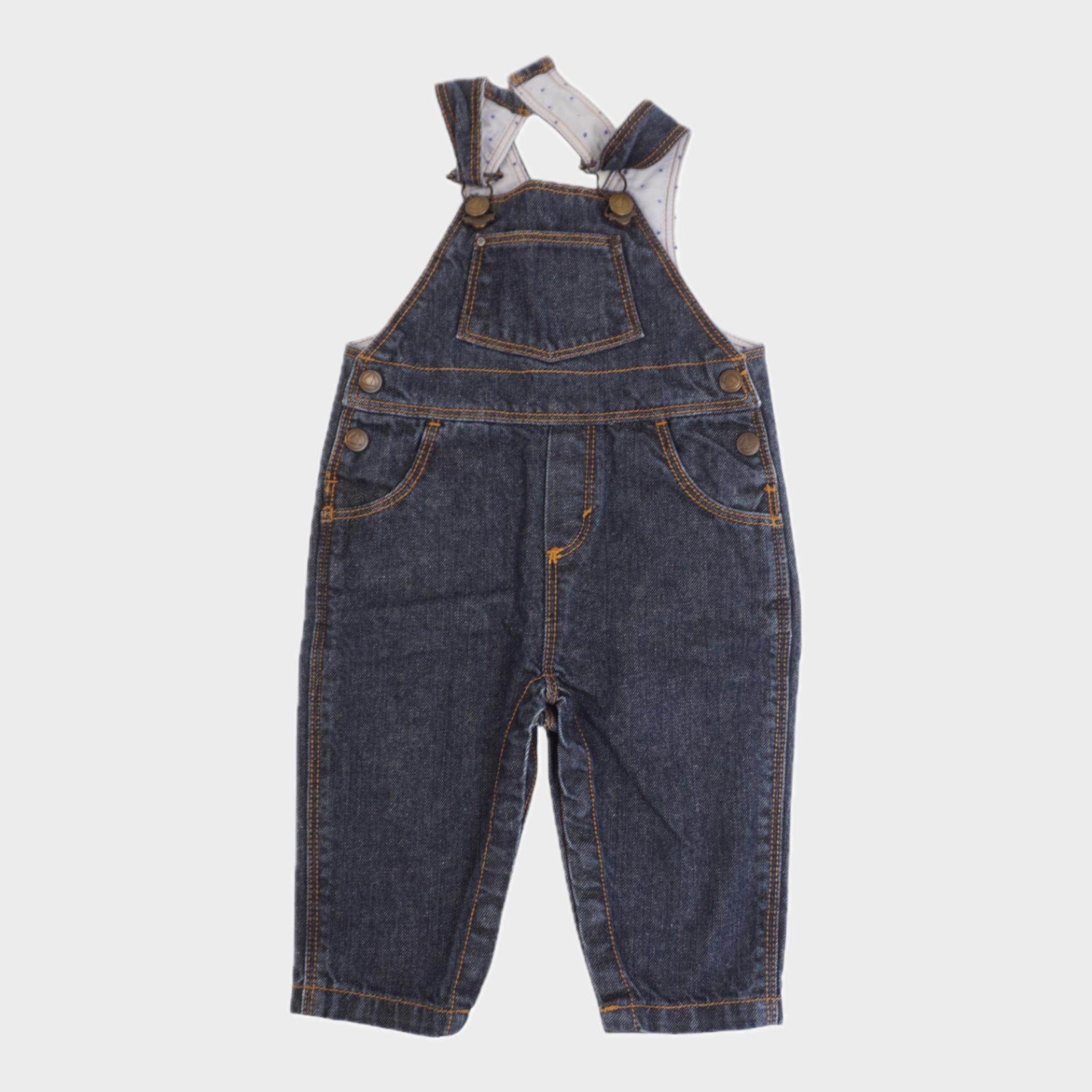 Salopette Bleu brut - 3 mois