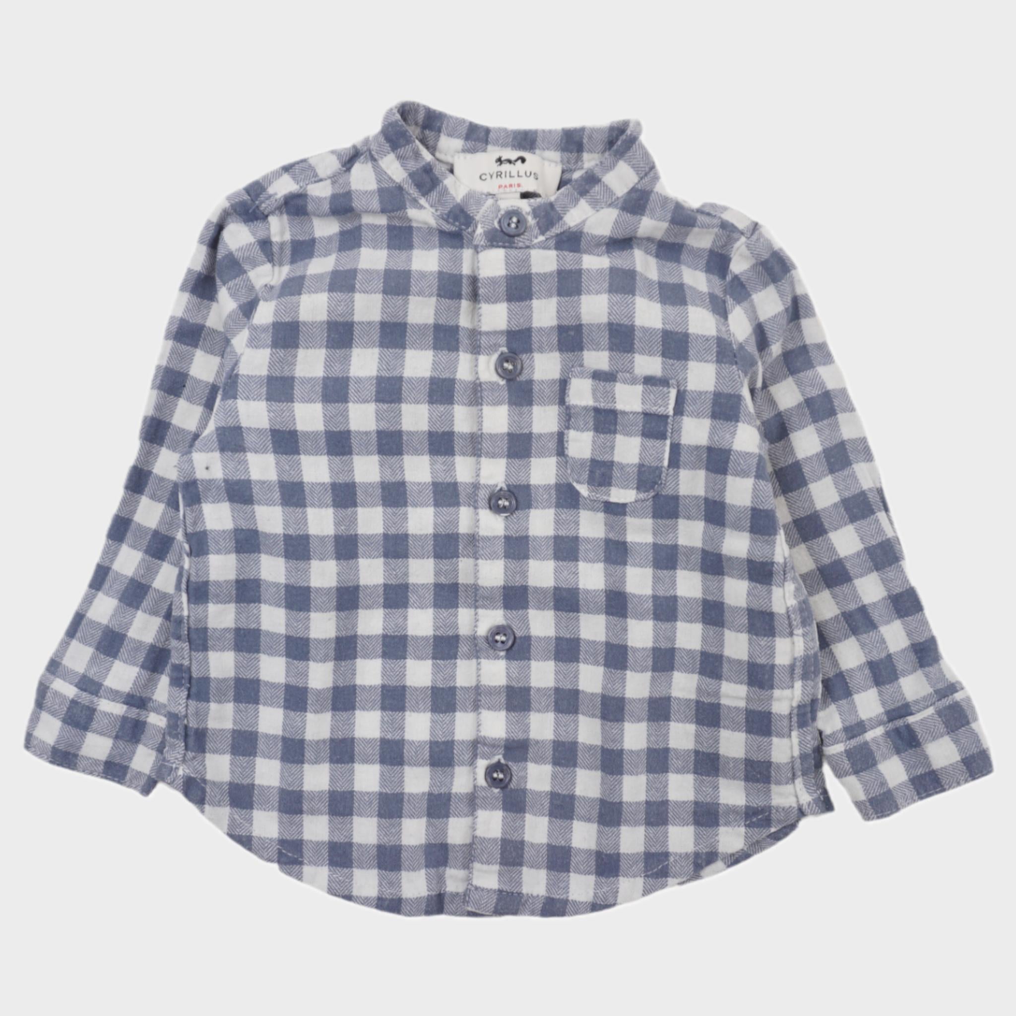 Chemise Bleu - 6 mois