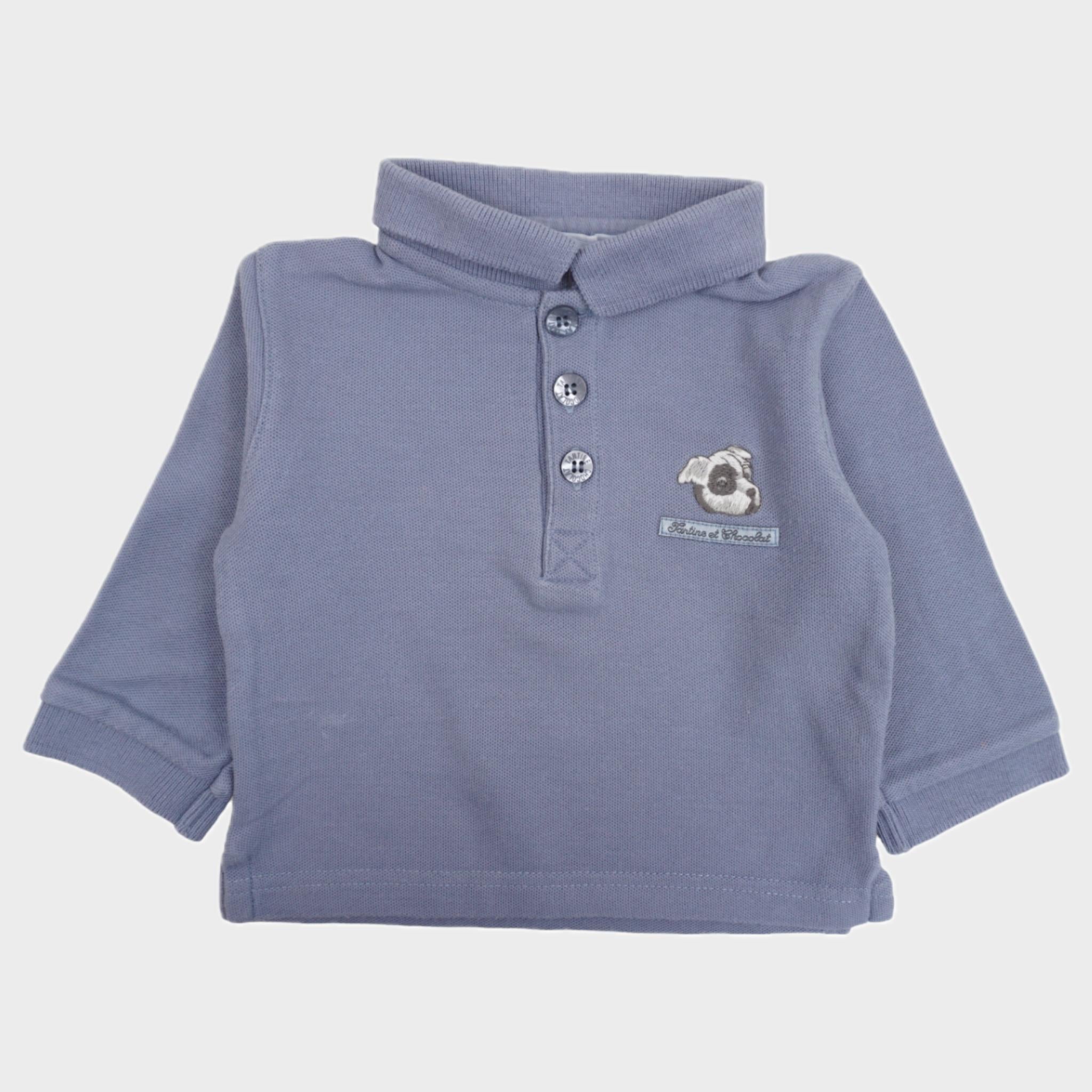 Polo Bleu - 6 mois