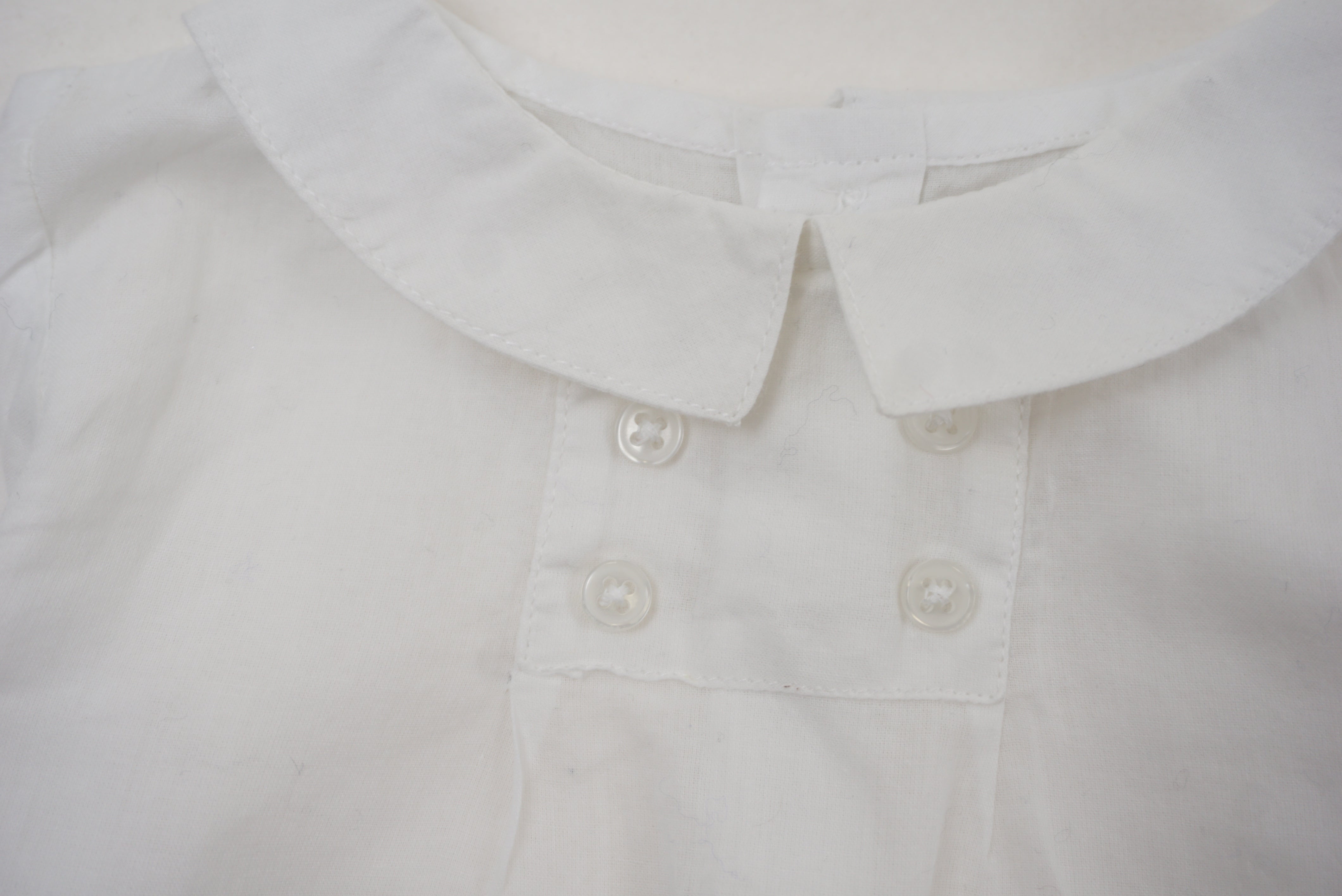 Blouse Blanc - 6 mois