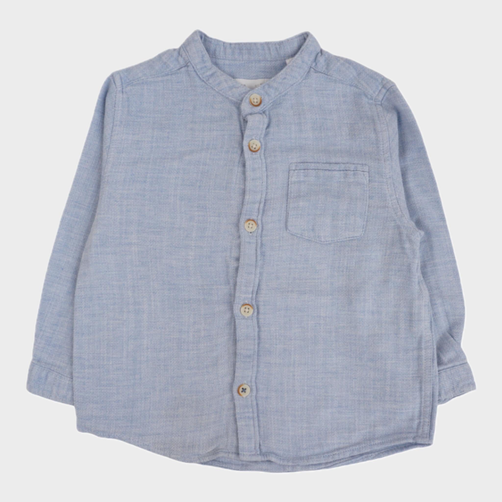 Chemise Bleu - 12/18 mois