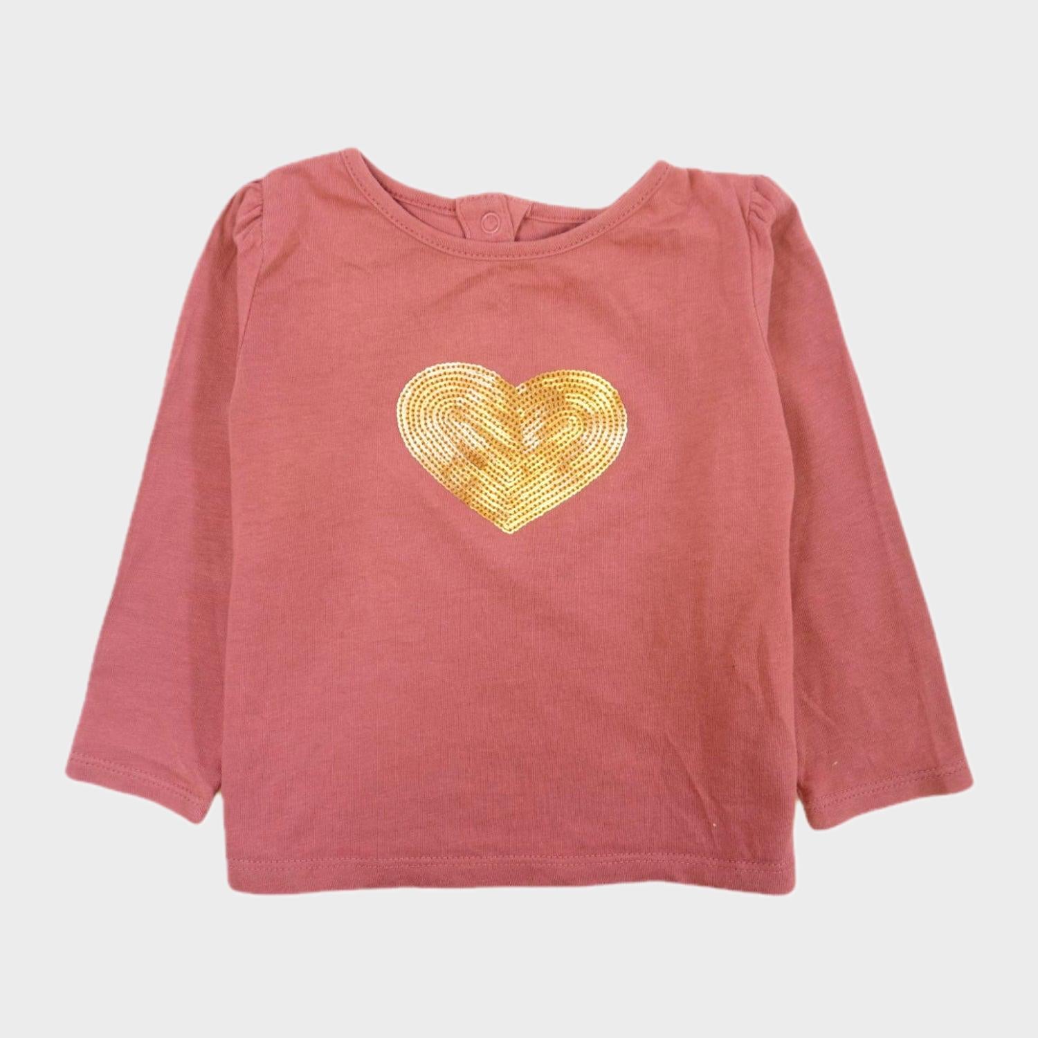 T-shirt Rose - 6 mois