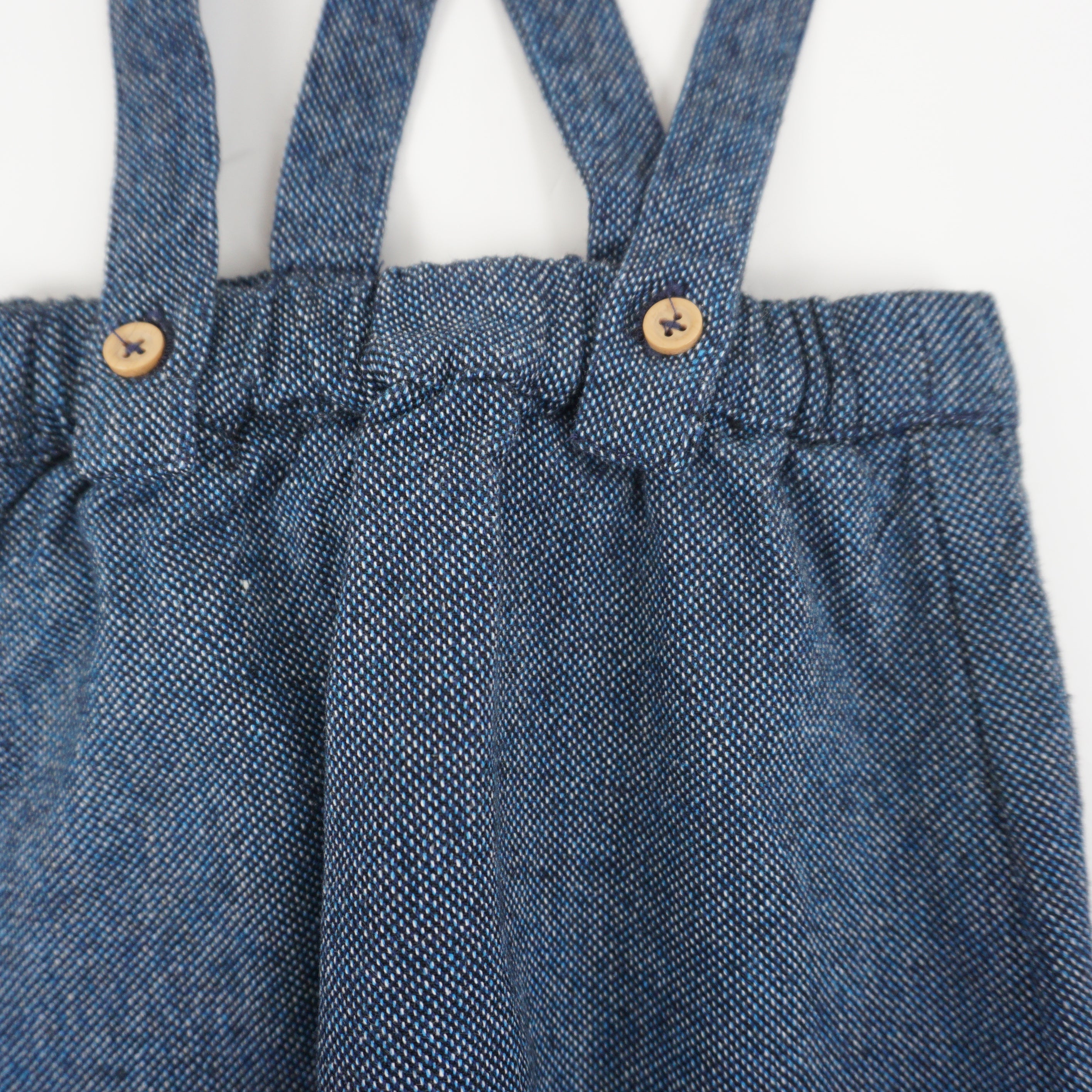 Pantalon à bretelles Bleu - 3 mois