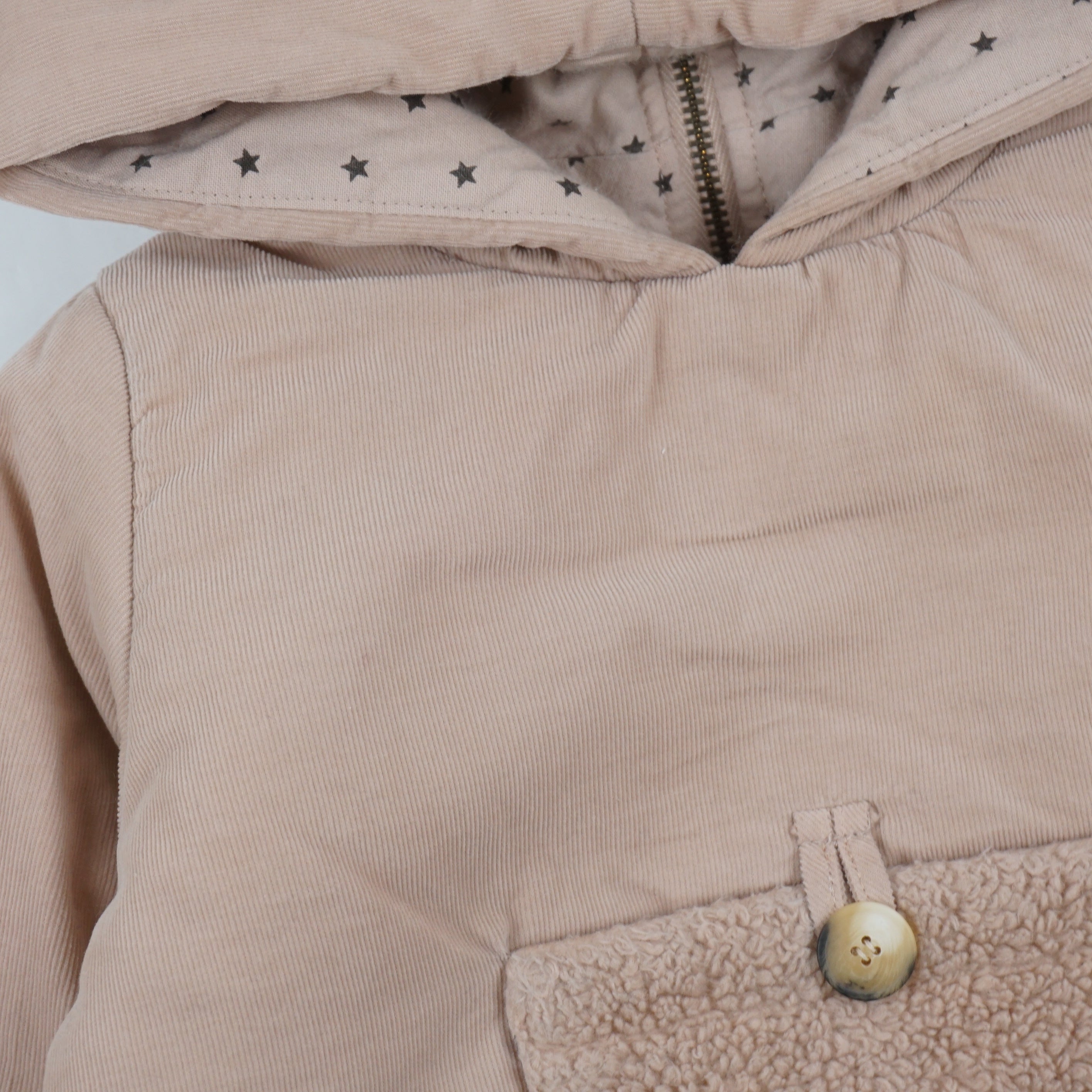 Burnou Vieux Rose - 6 mois