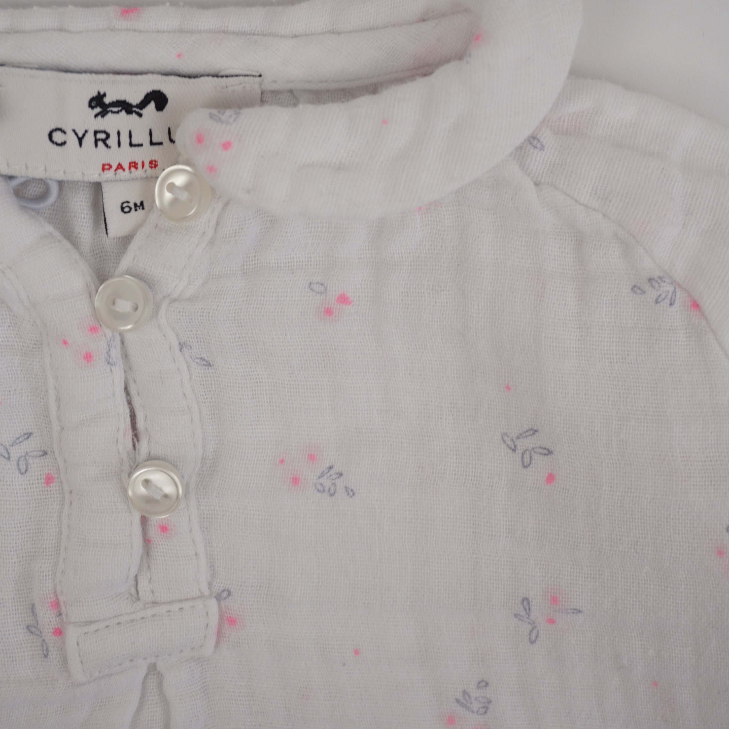 Blouse Blanc - 6 mois