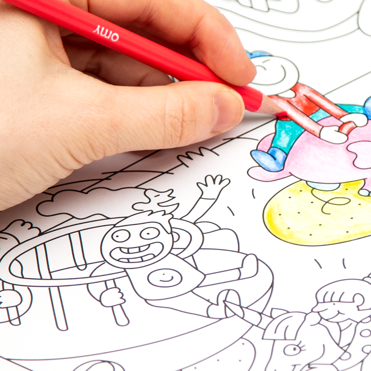 Poster Kids life en cours de coloriage