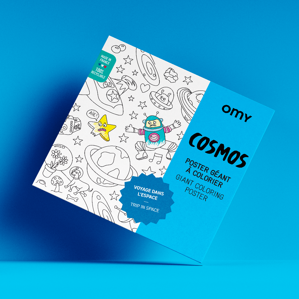 Cosmos - Poster géant à colorier OMY