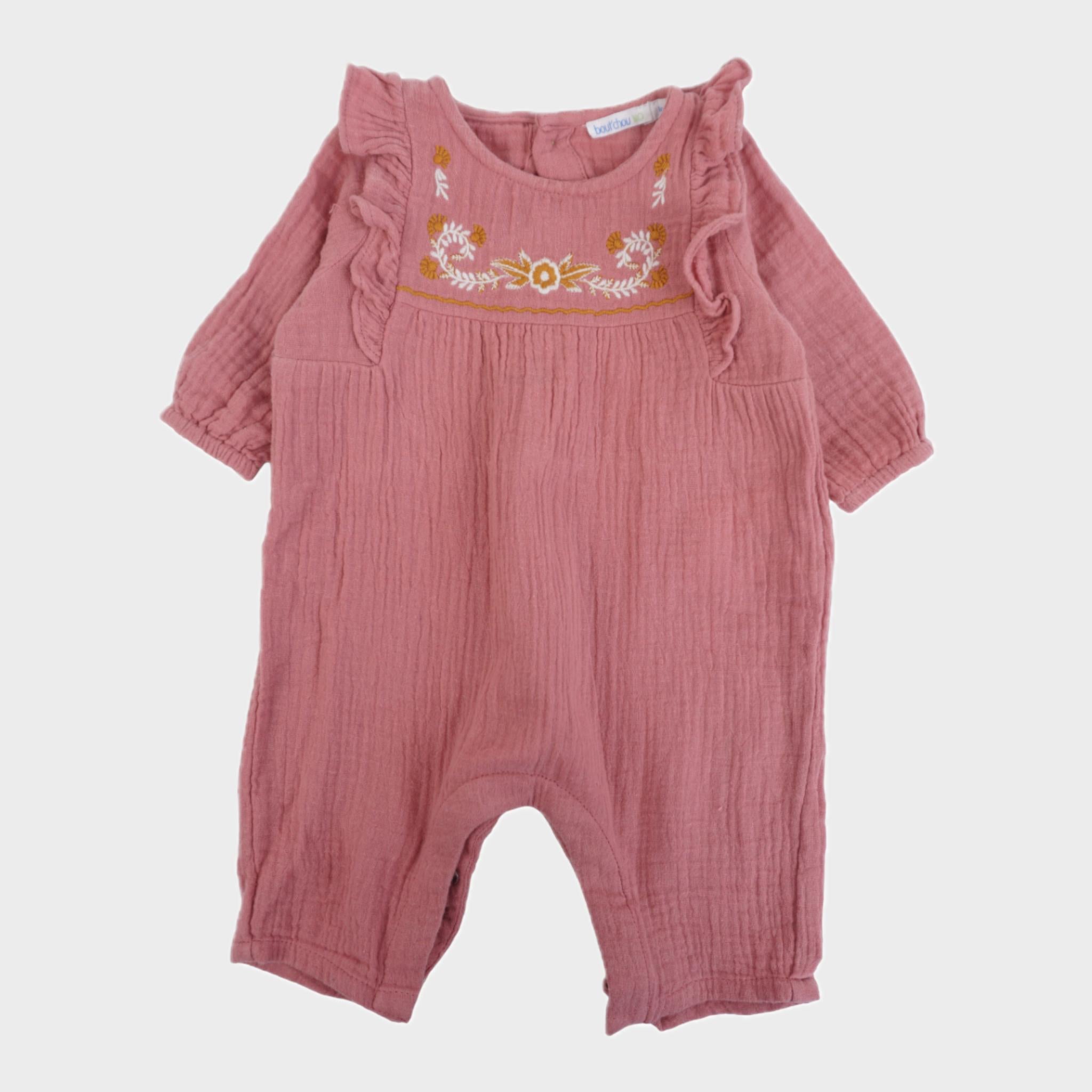 Combinaison Rose - 1 mois