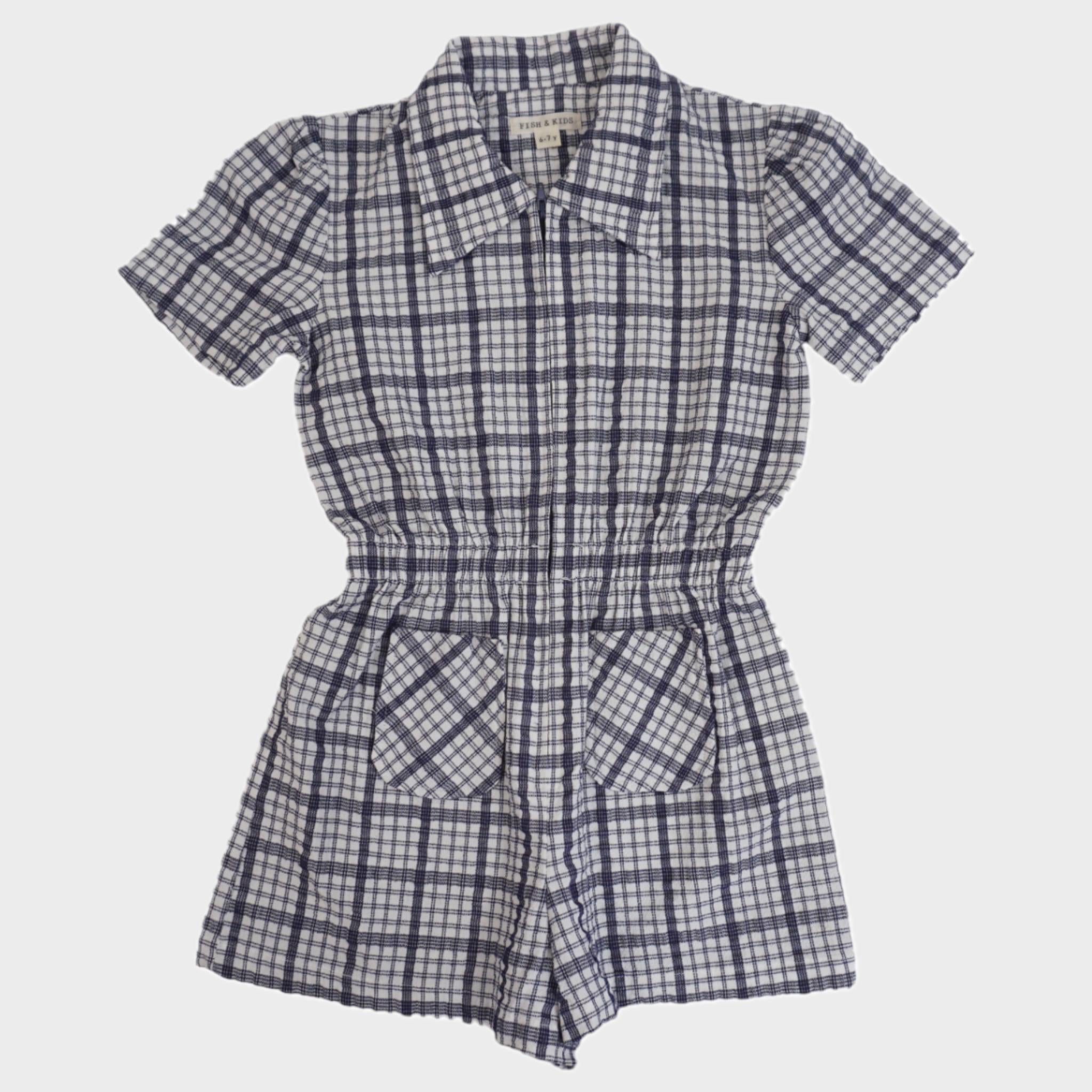 Combishort Bleu - 6/7 ans