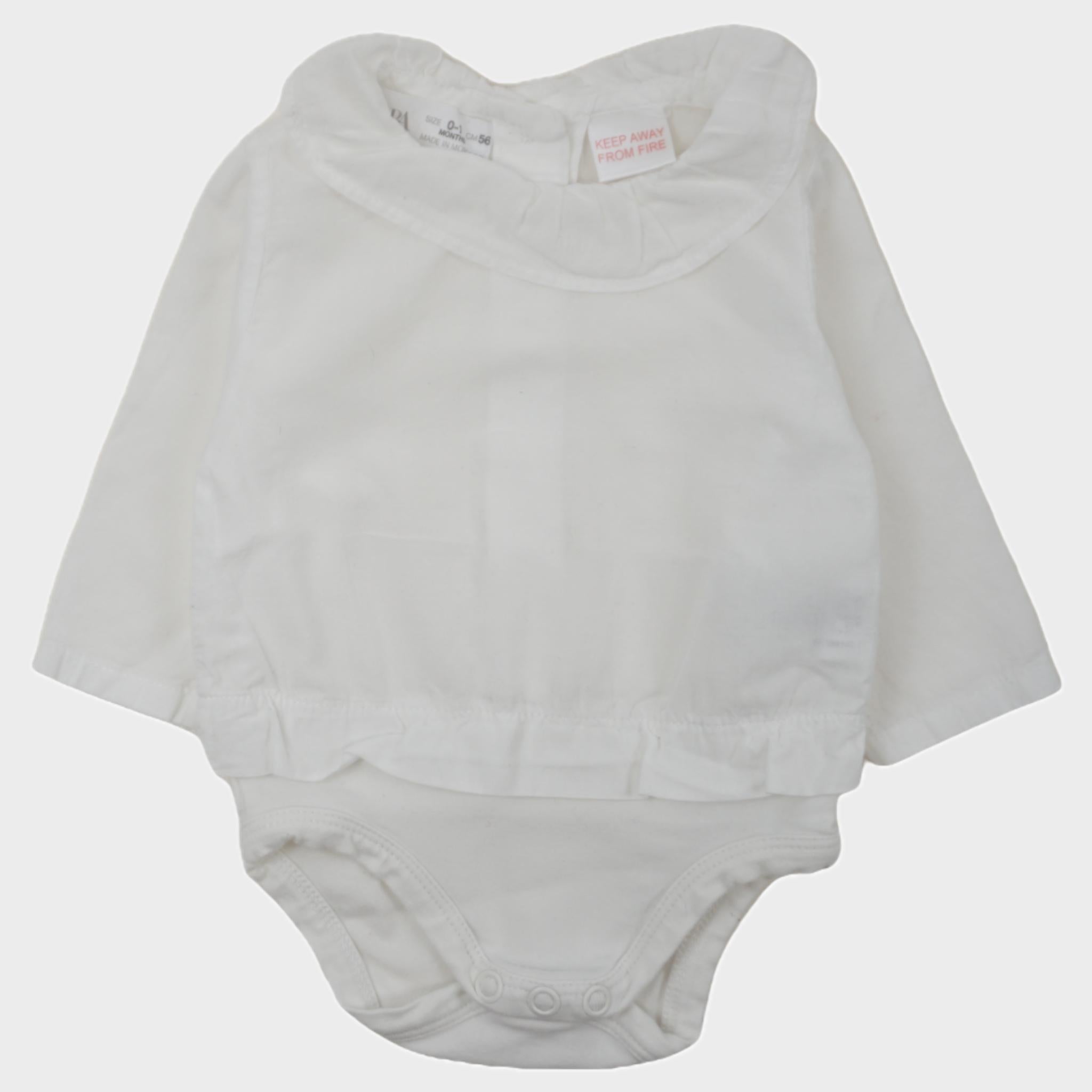 Body Blouse Blanc - 0/1 mois