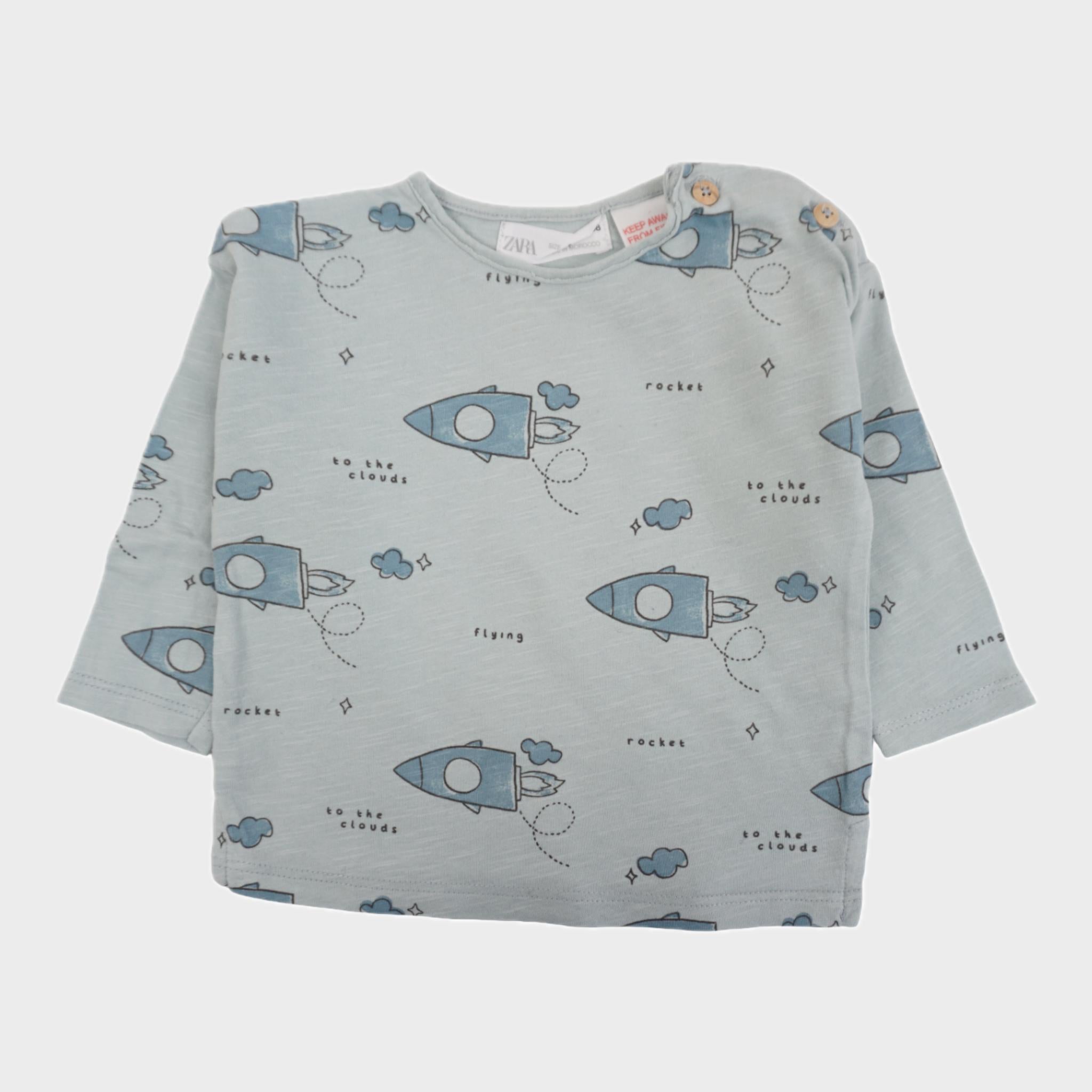 T-shirt Bleu - 3/6 mois