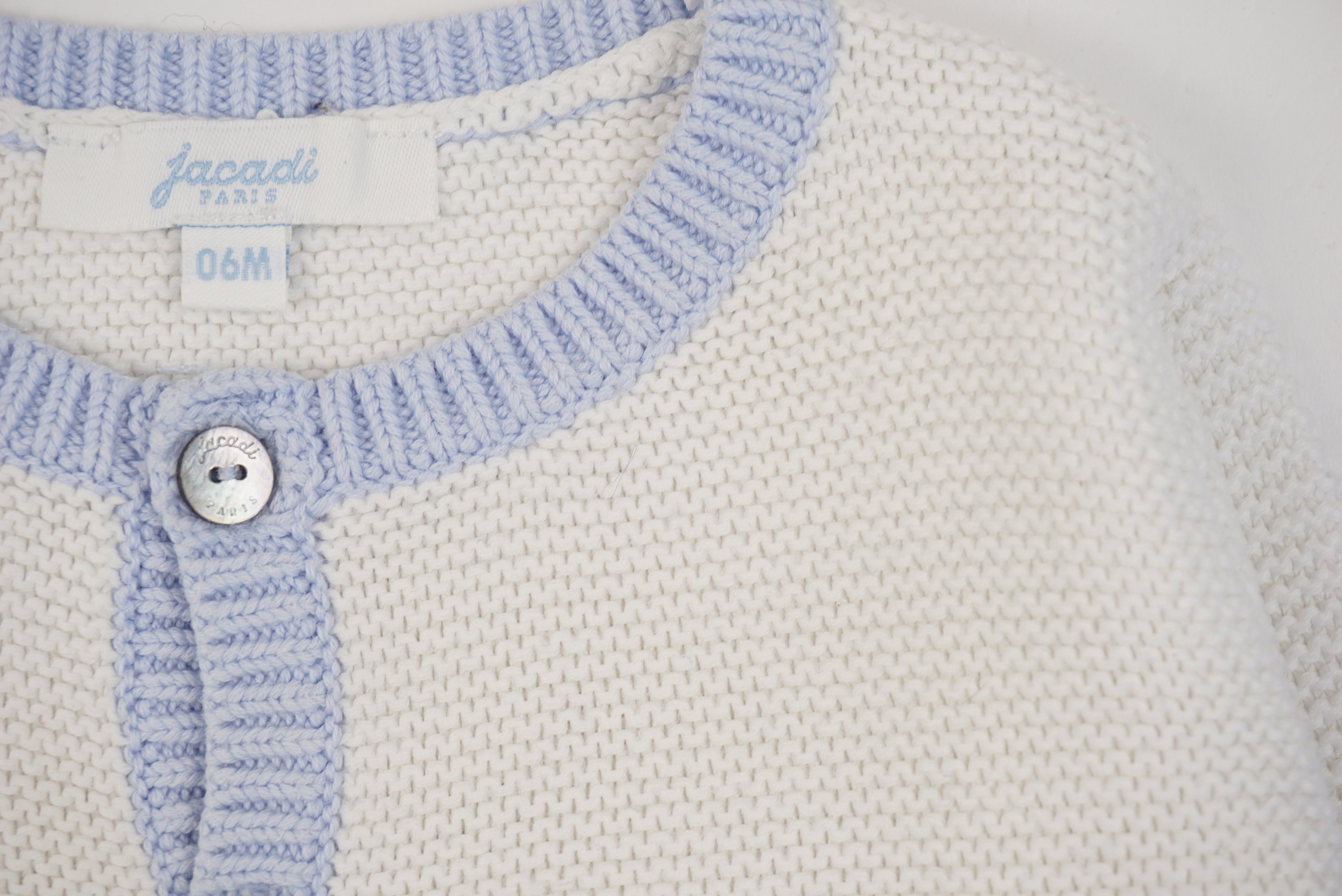 Gilet Blanc - 6 mois