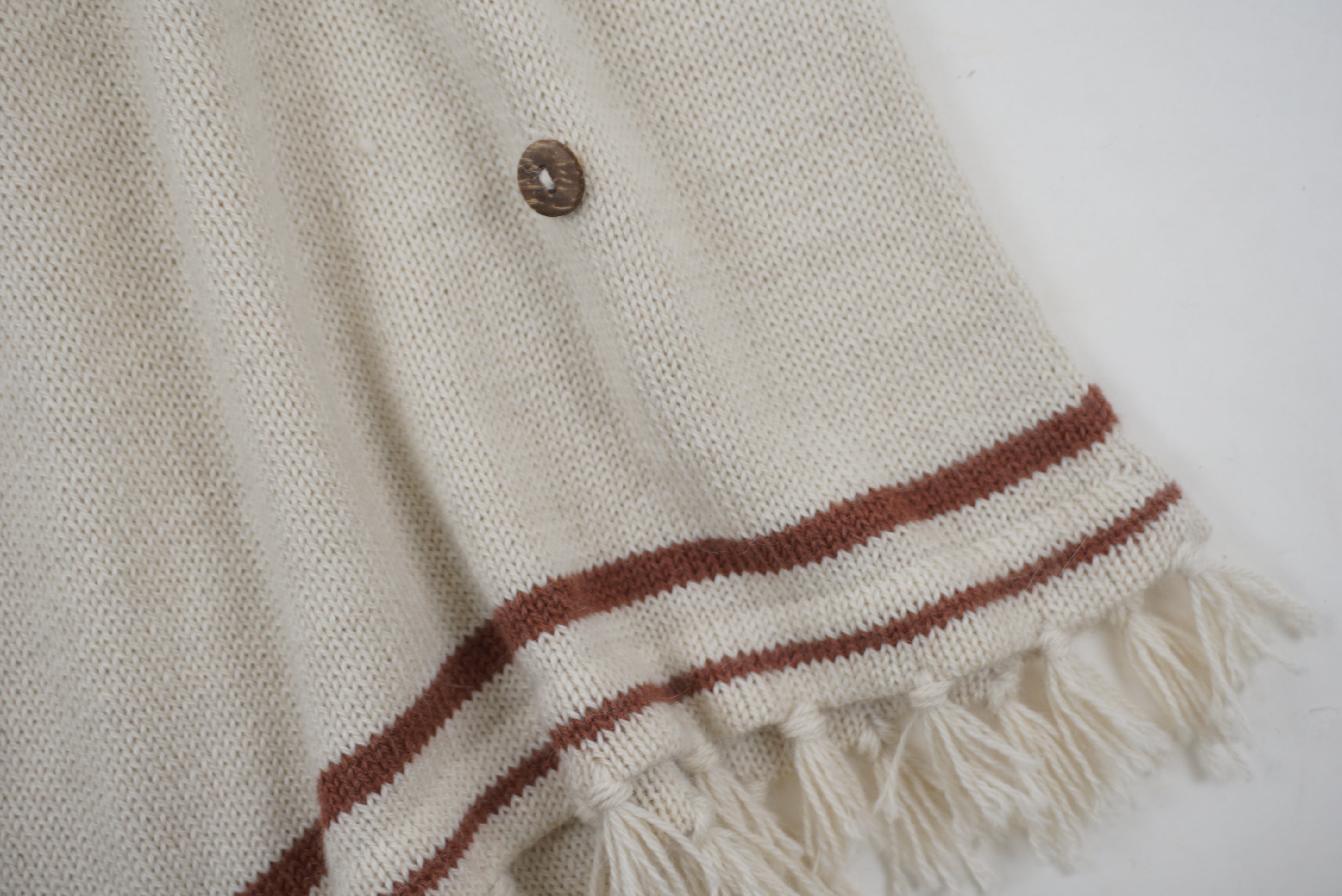 Poncho Ecru - 18/24 mois (neuf)