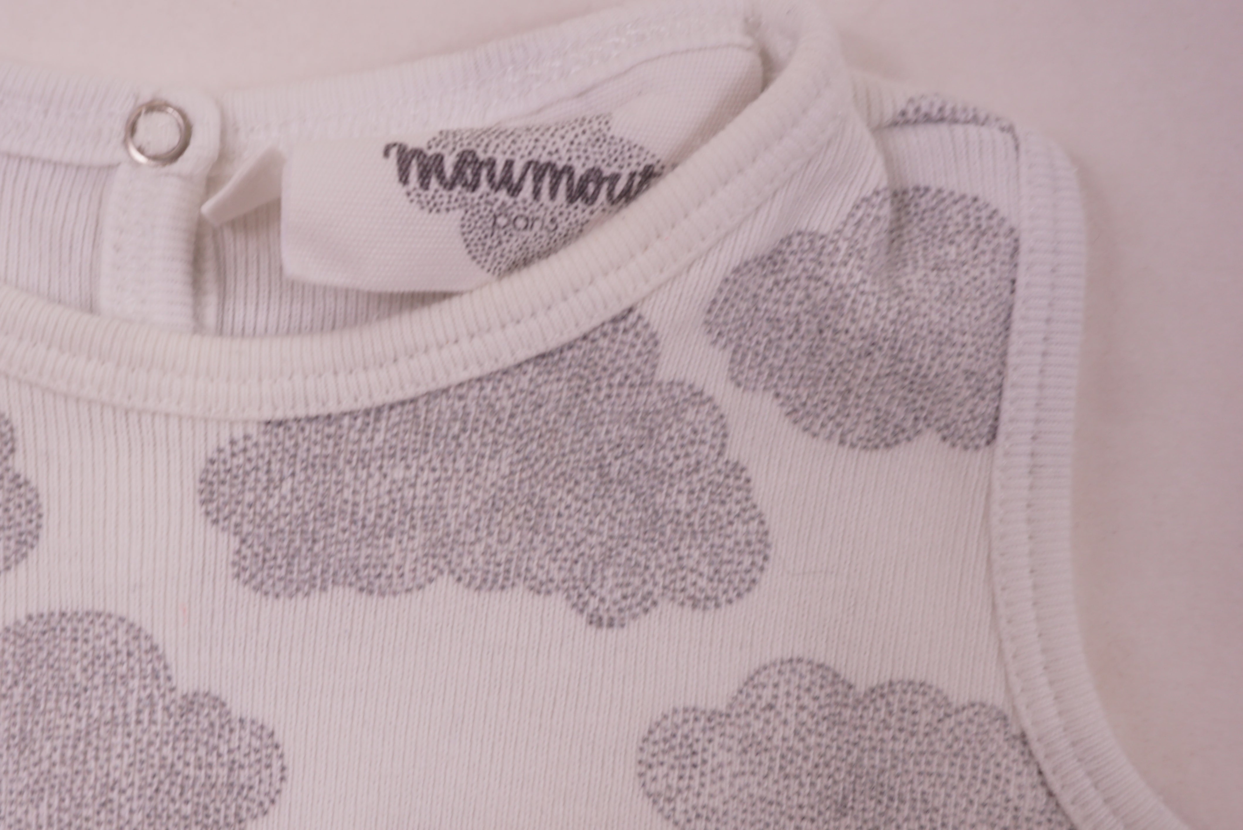 Barboteuse Blanc - 3 mois