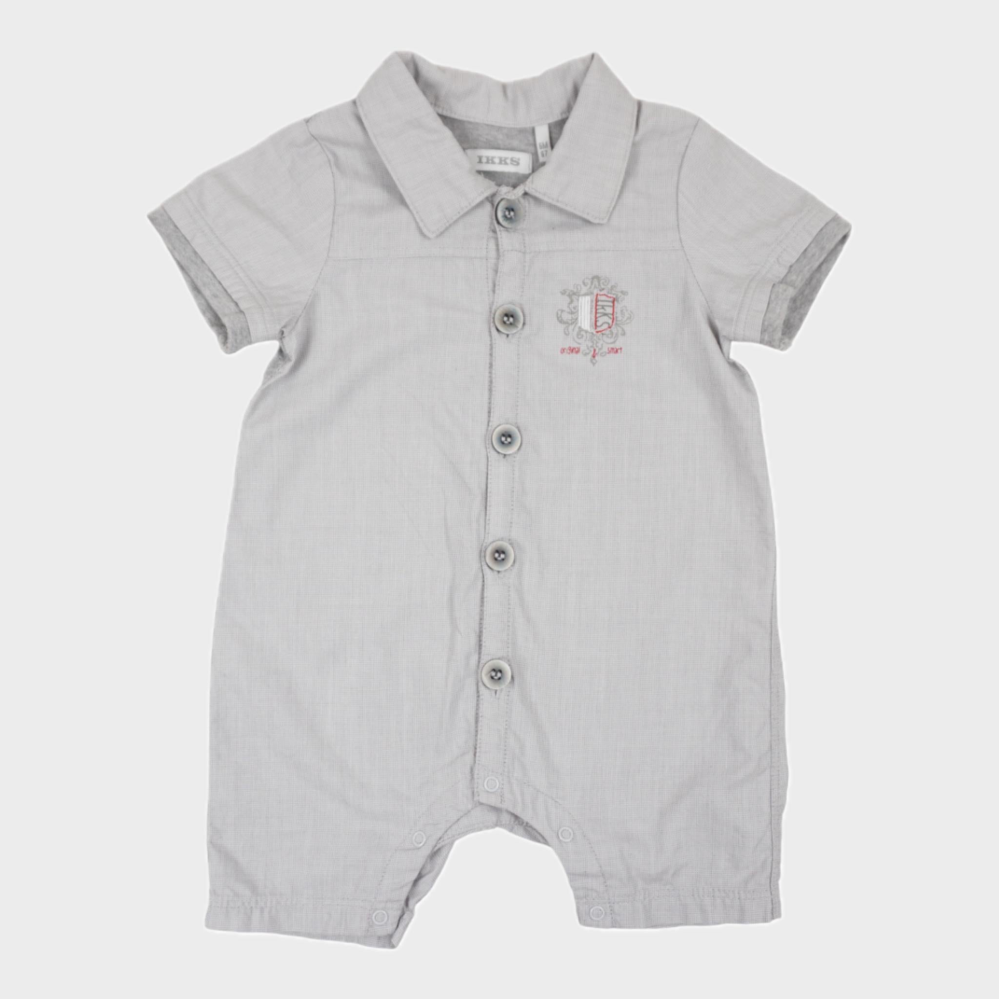 Combishort Gris - 6 mois