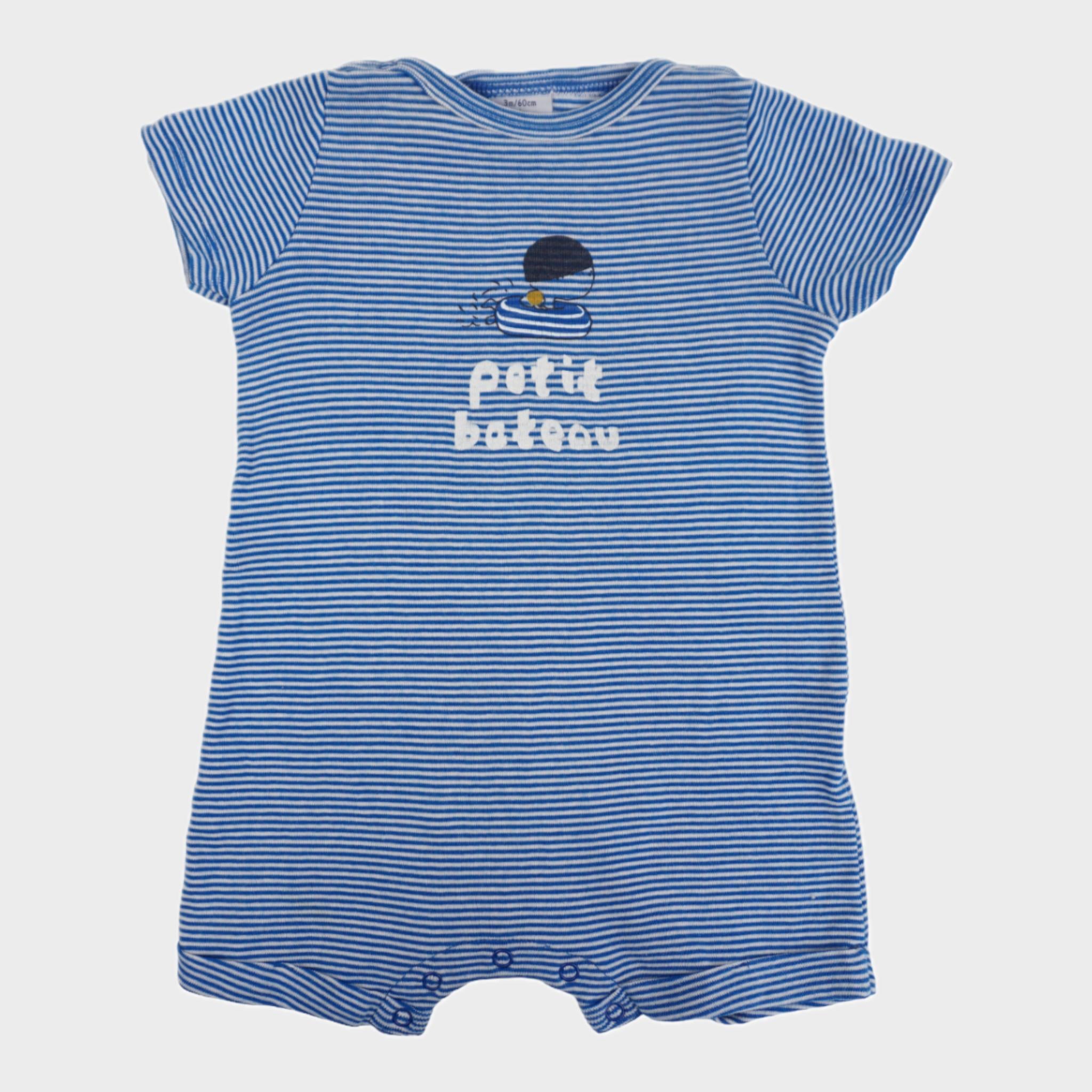Combishort Bleu - 3 mois