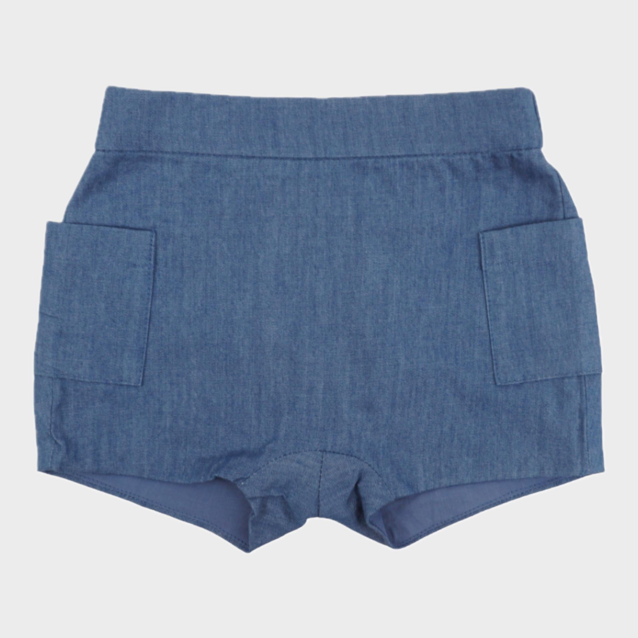 Short Bleu - 3 mois