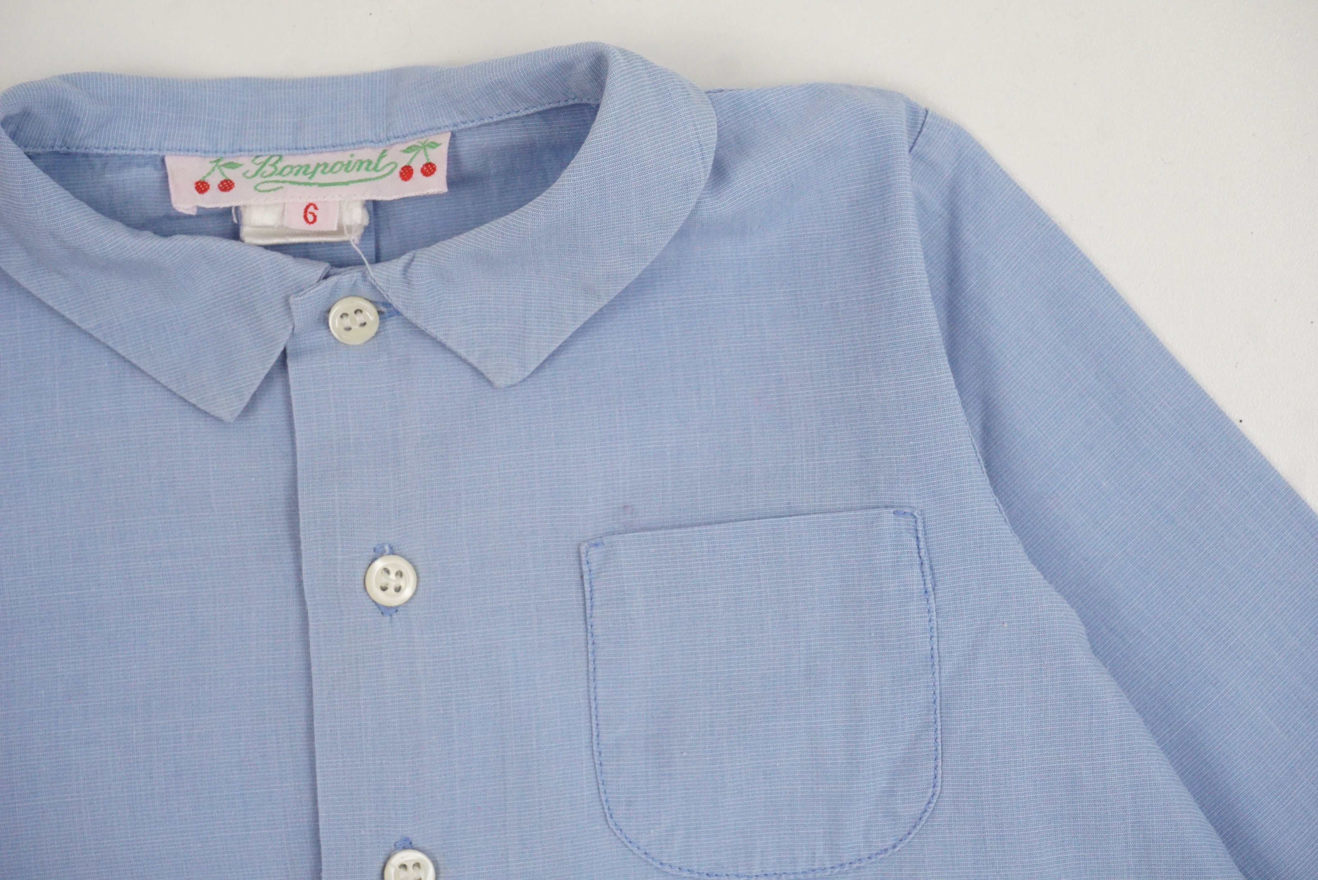 Chemise Bleu - 6 mois