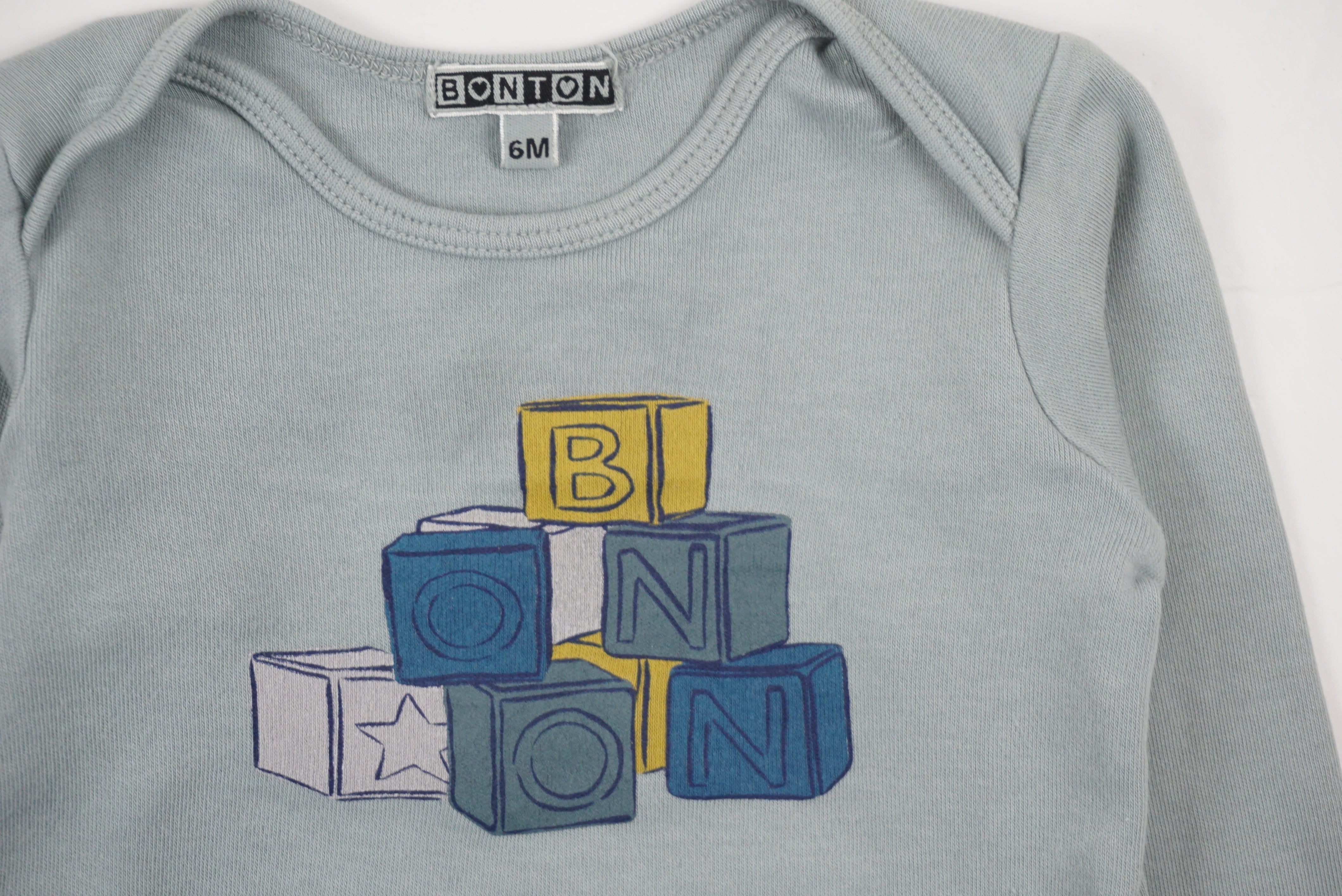 T-shirt Vert bleu - 6 mois