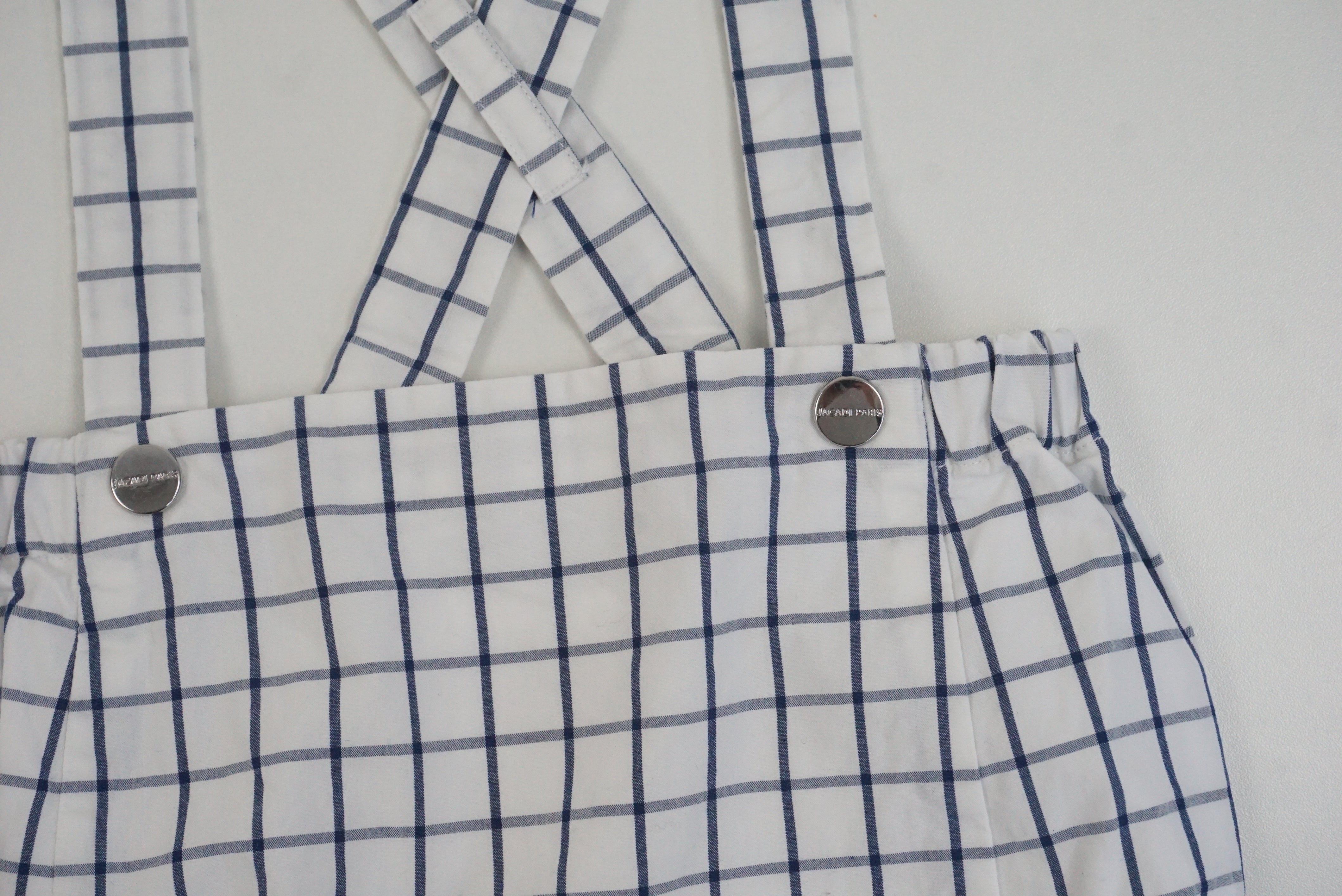 Bloomer à bretelles Blanc - 12 mois