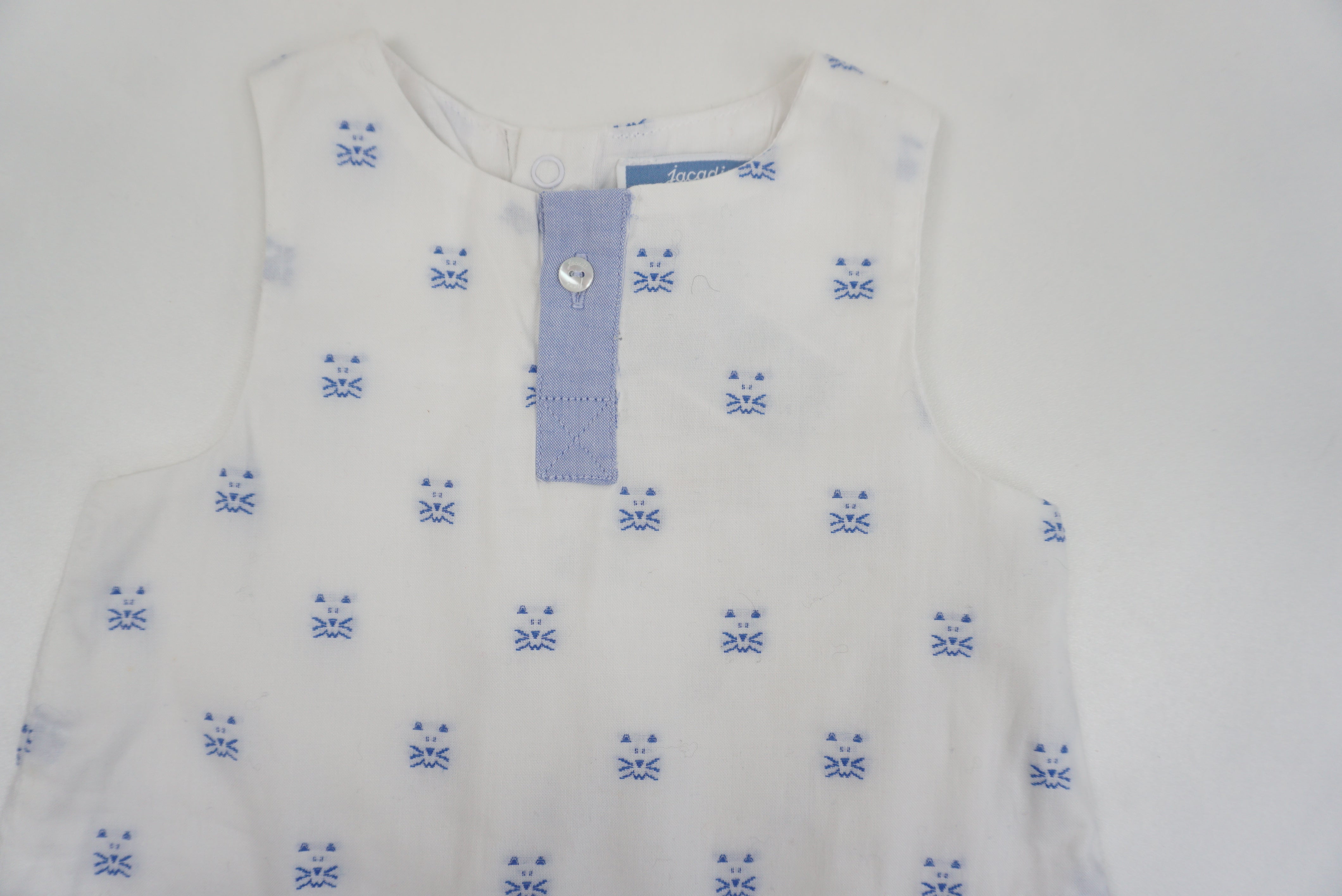 Combishort Blanc - 6 mois